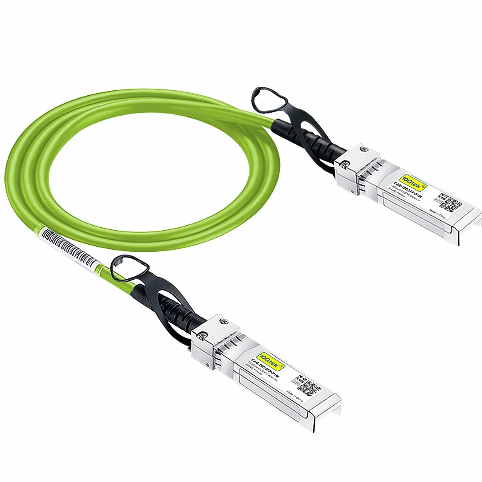 [Verde] Cable 10G SFP+ DAC de color - Cable Twinax SFP para Cisco SFP-H10GB-CU3M, Meraki MA-CBL-TA-3M, D-Link, Supermicro, Netgear, Fortinet, 3 metros (10ft)