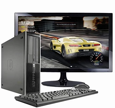 HP Elite 8300 Ordenador de sobremesa Intel Core i7-3770 8GB RAM 240GB SSD 500GB HDD Monitor 24" Reacondicionado