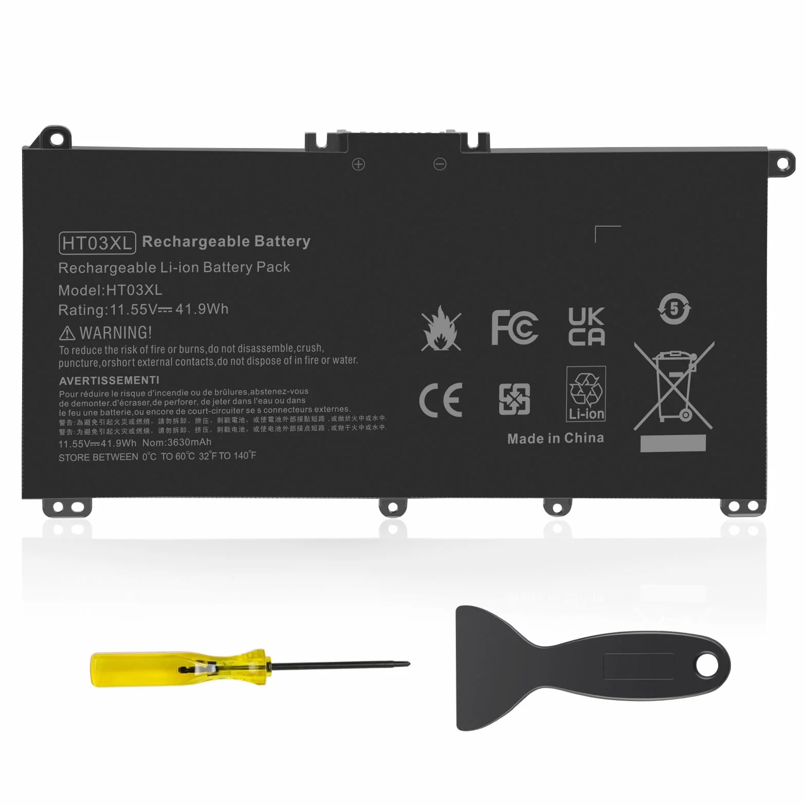 ASUNCELL 11.55V/41.9Wh HT03XL Batería de Ordenador portátil para HP Pavilion 14-CE 14-CF 14-CK 14-CM 15-CS 15-CW 15-CU 15-DA 15-DB 15G-DR 17-by 17-CA, HP 240 245 250 255 G7, HT03XL HTO3XL