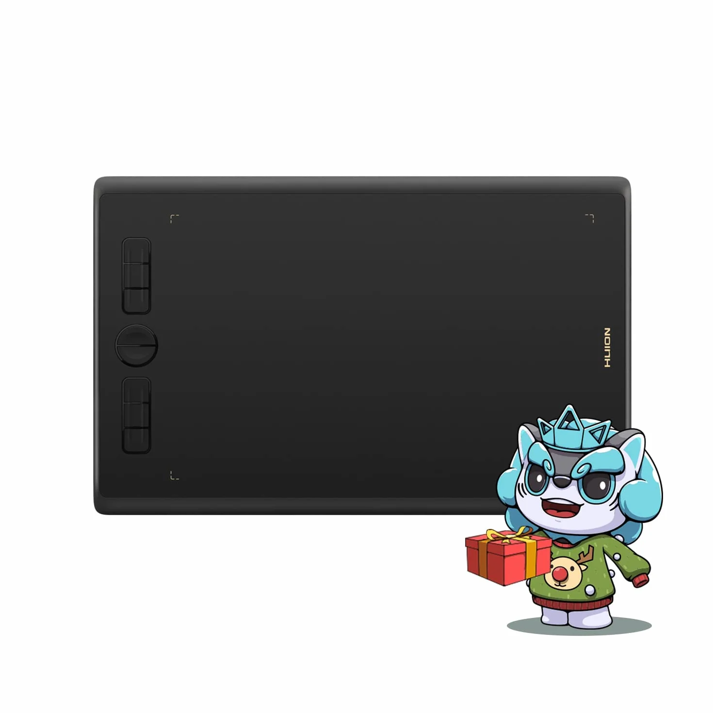 HUION Inspiroy H610X - Tablet gráfica (10 x 6,25 Pulgadas, lápiz Capacitivo 8192 Niveles y 8 Botones expresos, Compatible con Windows, Mac y Android, Ideal para estudiar a Distancia