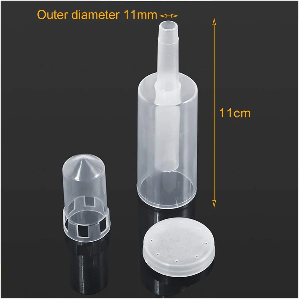Esclusas de Aire 4 Piezas Airlock de Plástico con Arandelas de Silicona, Válvula Antirretorno para Elaborar Cerveza