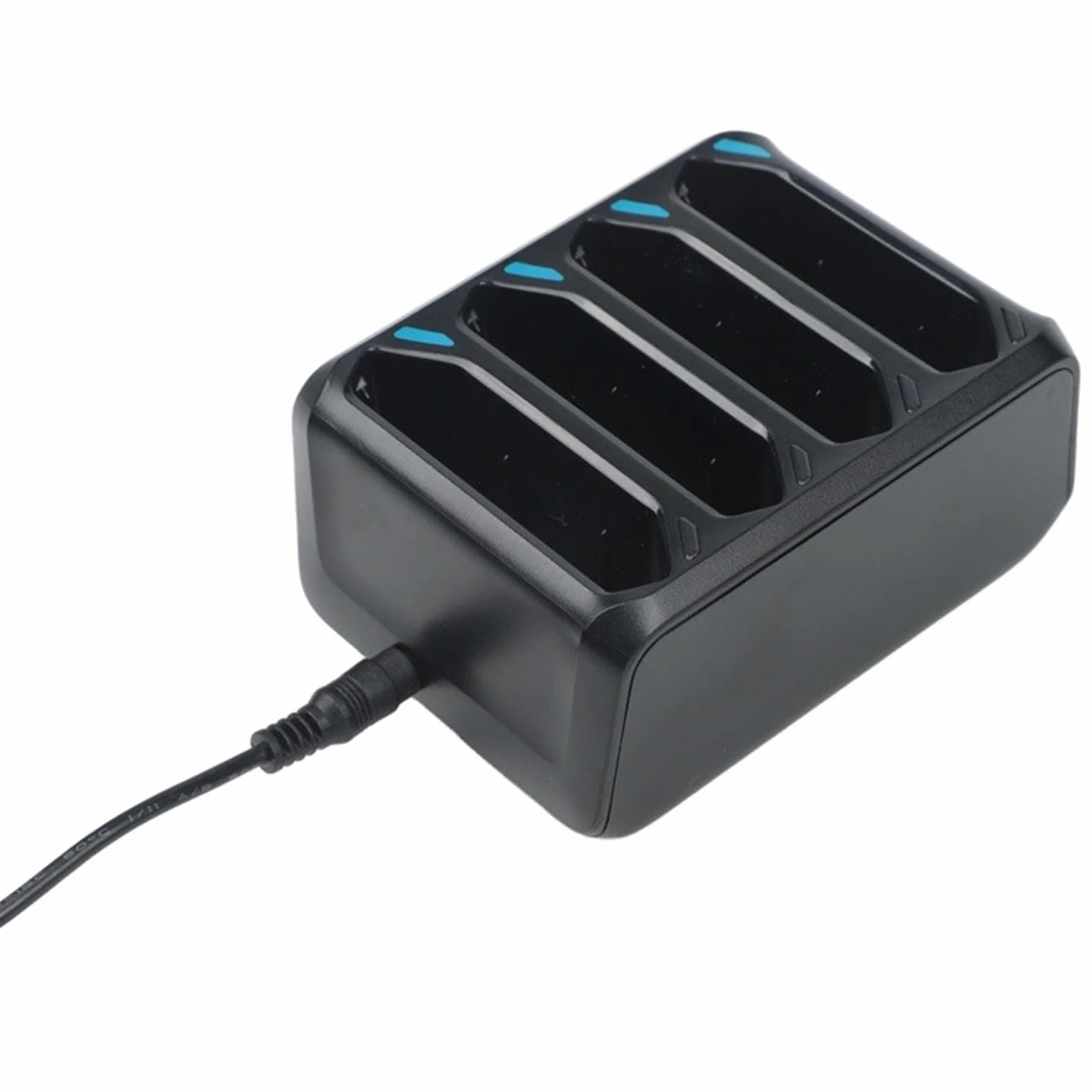 Quad-Slot para cargador para Zebra TC70 TC72 TC75 TC77 - Estación de carga rápida 4A con indicadores LED para baterías de escáner de código de barras