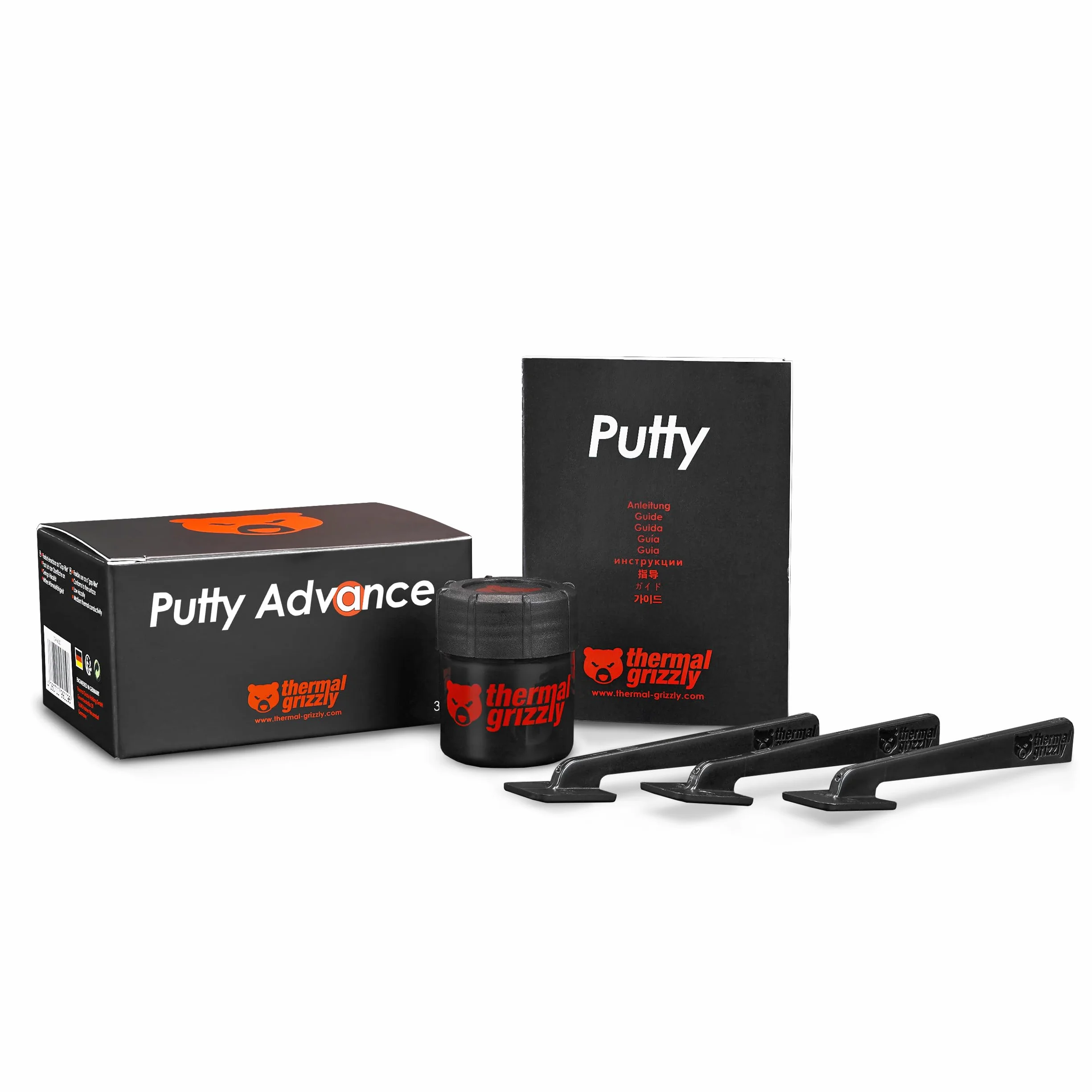 Thermal Grizzly TG Putty Advance - Masilla térmica eléctricamente no conductora para modificación de GPU y reemplazo de Almohadilla térmica de 30 Gramos