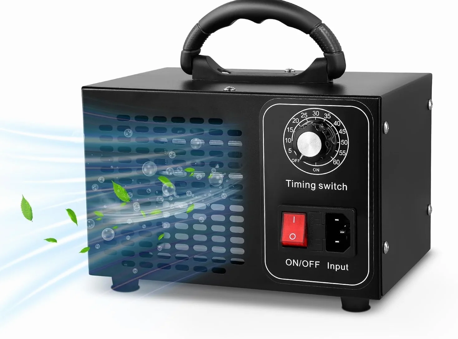 Generador De Ozono 60000 Mg/H,Ozono Hogar Purificador De Aire,Maquina De Ozono,Temporizador De 60 Minutos,Ozonizador Para Coche,Oficina,Garaje,Apartamento