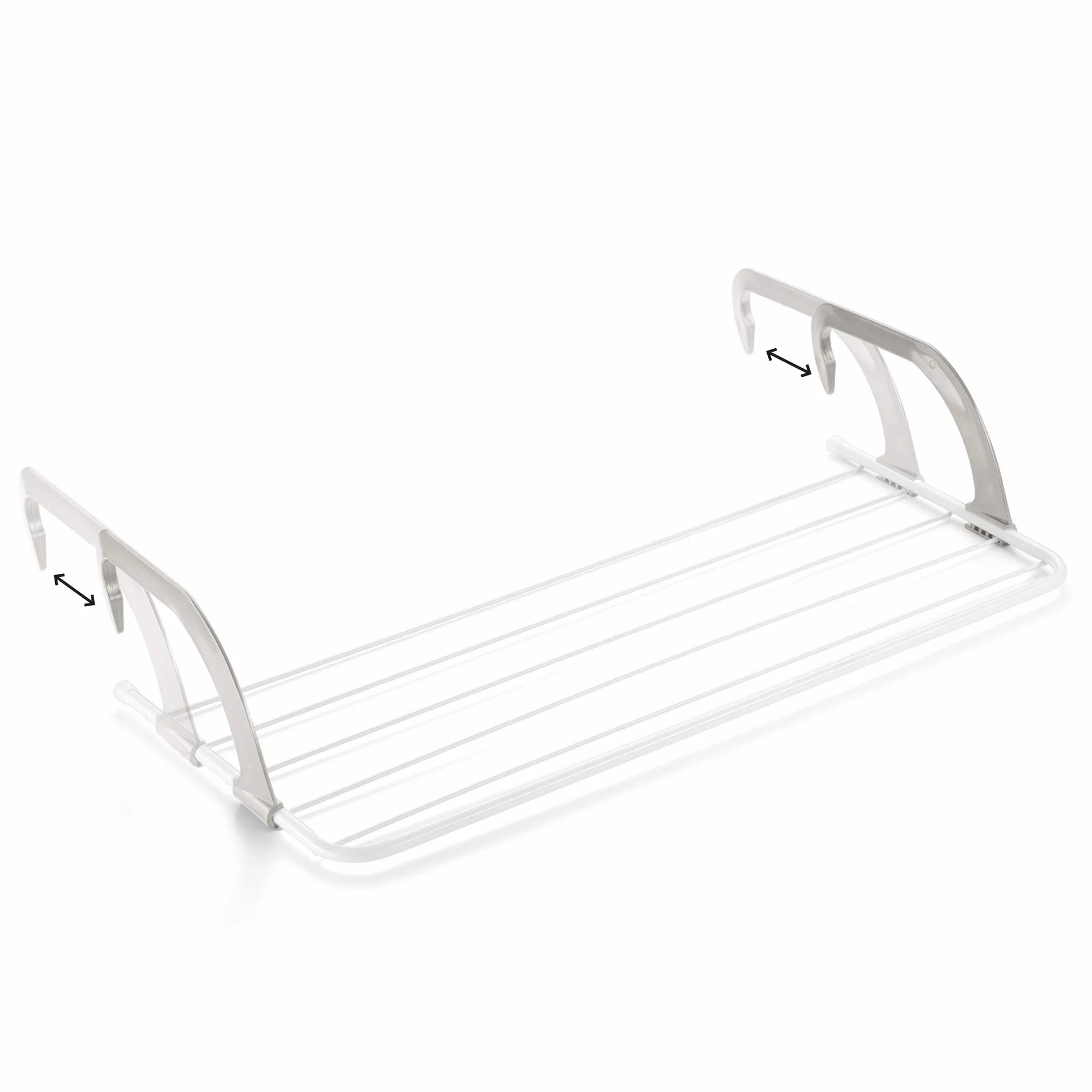Rayen Tendedero para Balcones 5 m Interior Exterior 81x37.5x15 cm Blanco Gris