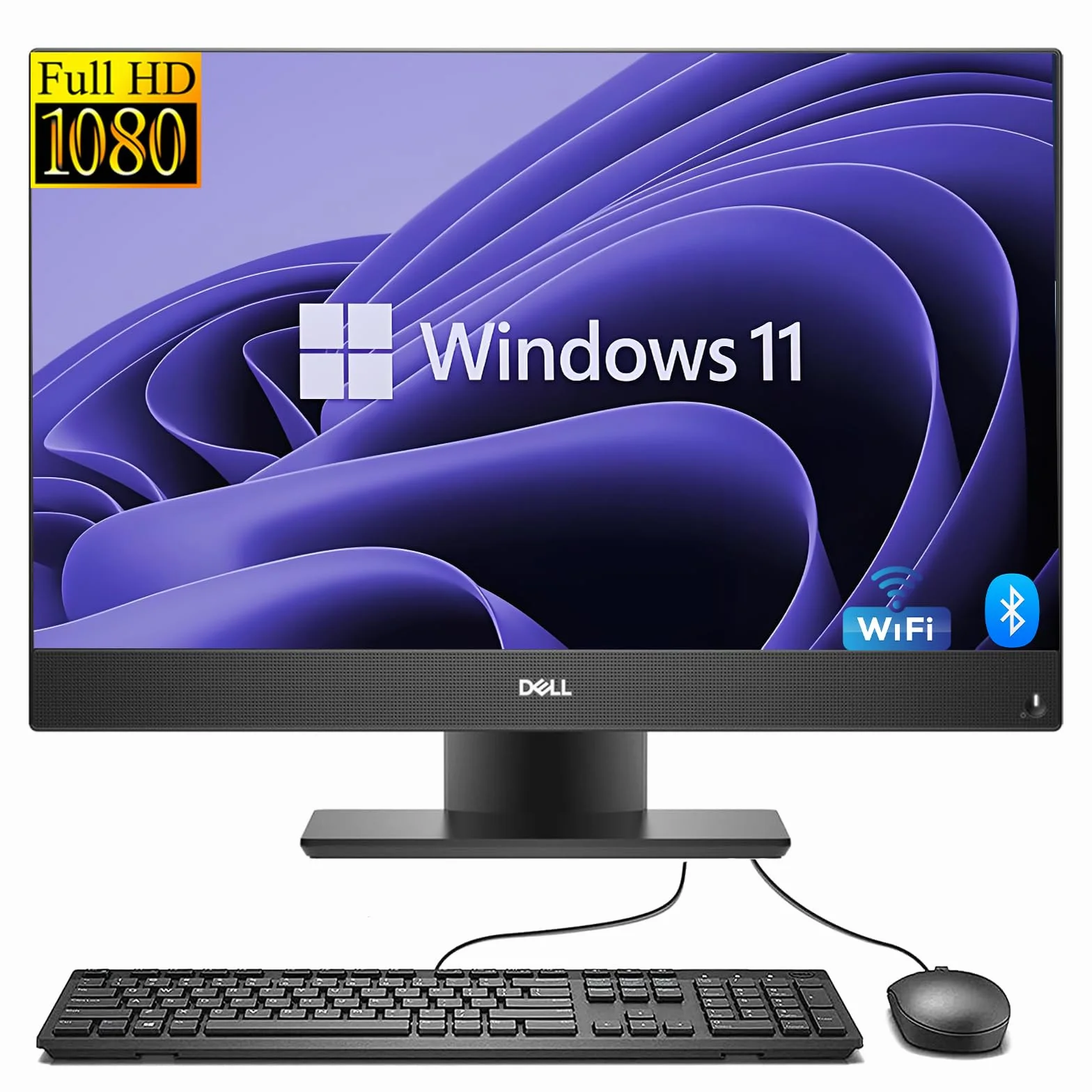 Dell Optiplex 5270 - Ordenador de sobremesa todo en uno, con monitor de 21,5 pulgadas, Intel Core i5-9500, 16 GB de RAM, 256 GB SSD, WiFi, Bluetooth, teclado QWERTY de EE.UU., Windows 11 Pro