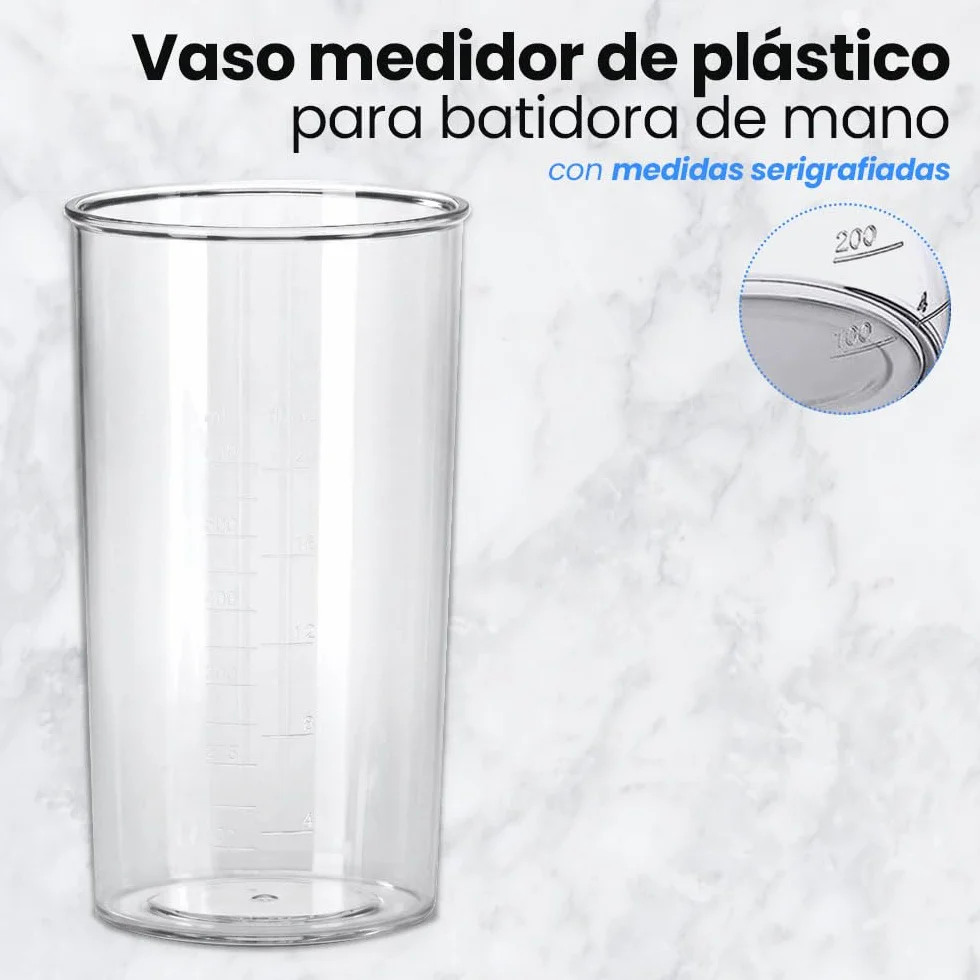 Anakel Home Vaso Medidor Transparente para Batidoras de Mano