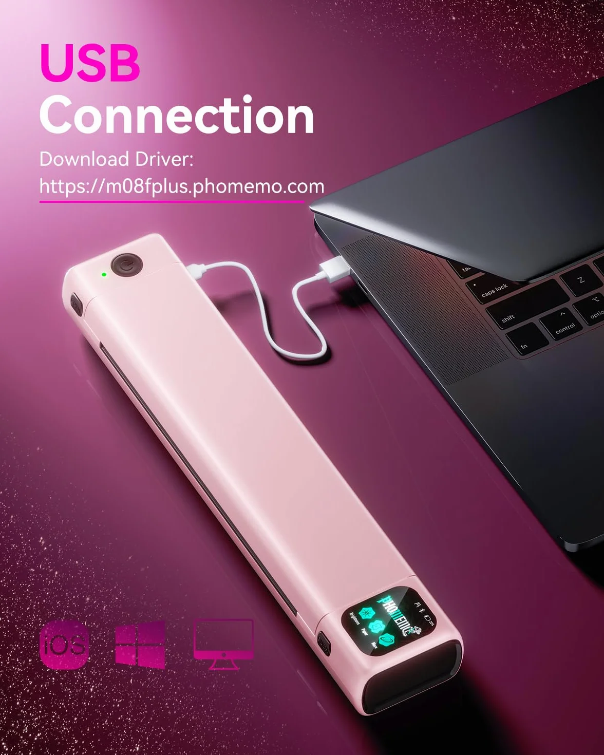 Phomemo M08F Plus AI Termocopiadora Tattoo con Pantalla Táctil - Impresora Termica Tattoo por Transferencia Térmica para Artistas con con diseño IA, Incluye 10 Hojas de Papel de Transferencia
