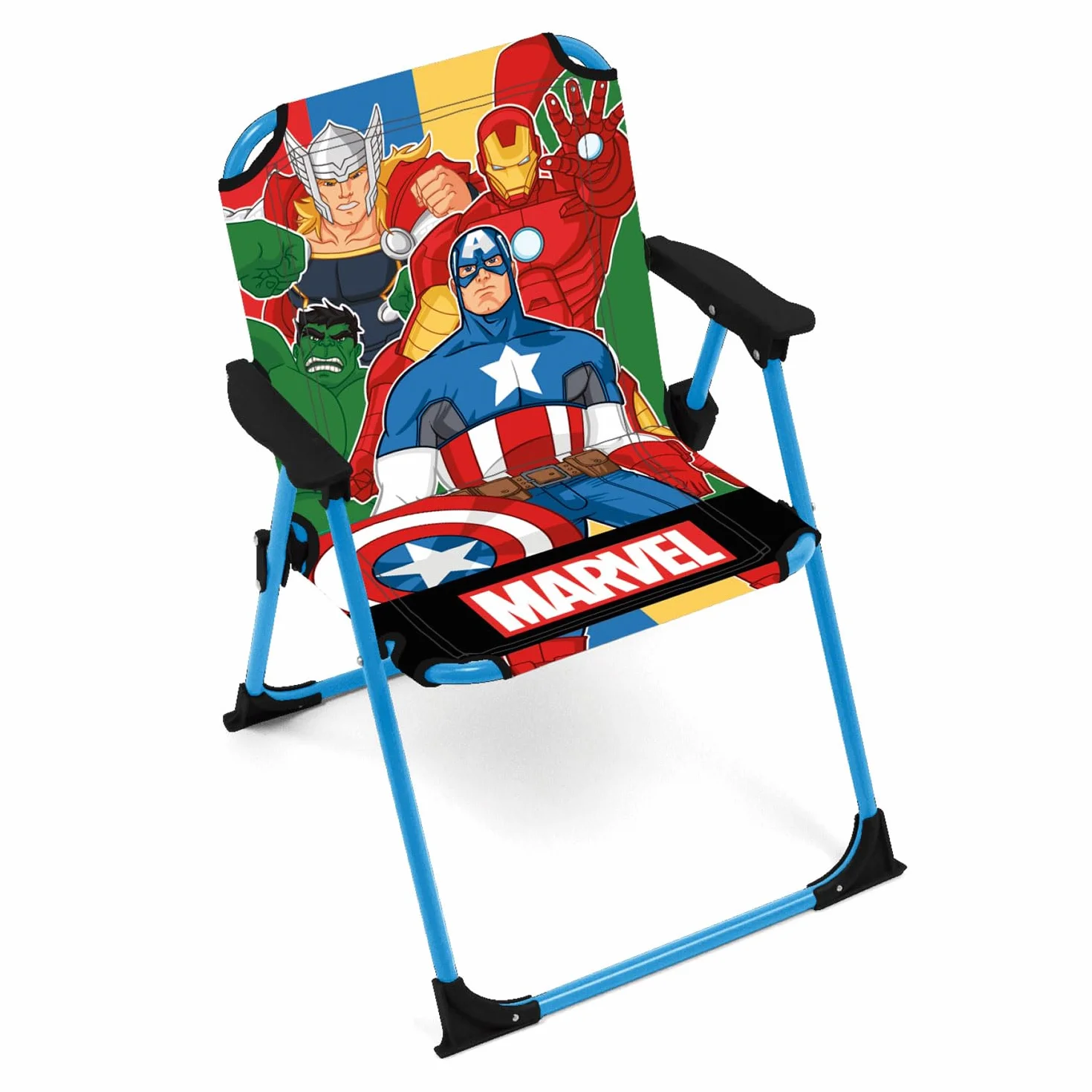 ARDITEX Silla Plegable Los Vengadores Marvel 38x32x53cm para Jardín Camping Playa
