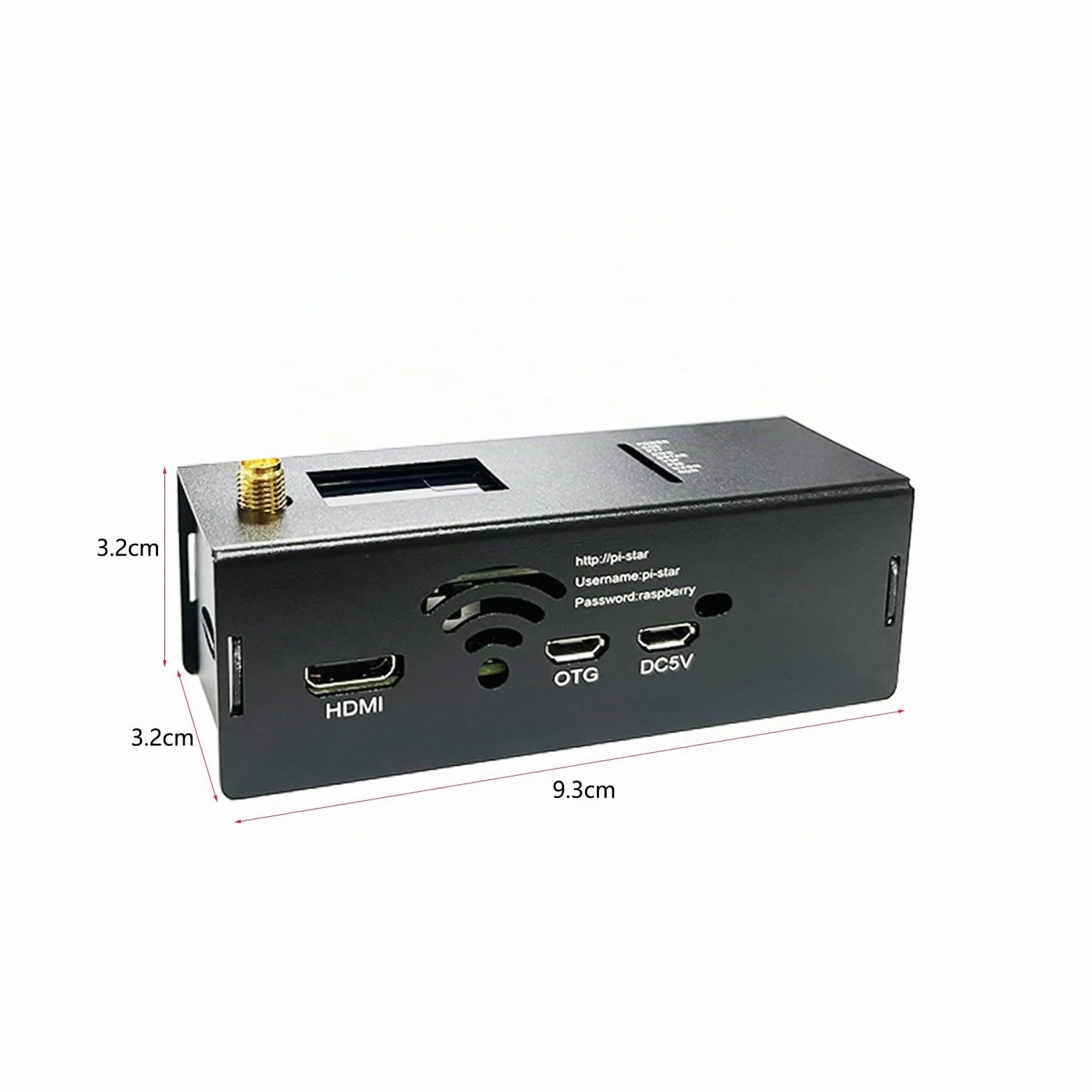 MM100 DMR Hotspot con puerto WiFi Ethernet Voice Modem Raspbery pi zerow Dstar Ysf C4fm Two Colors OLED Screen