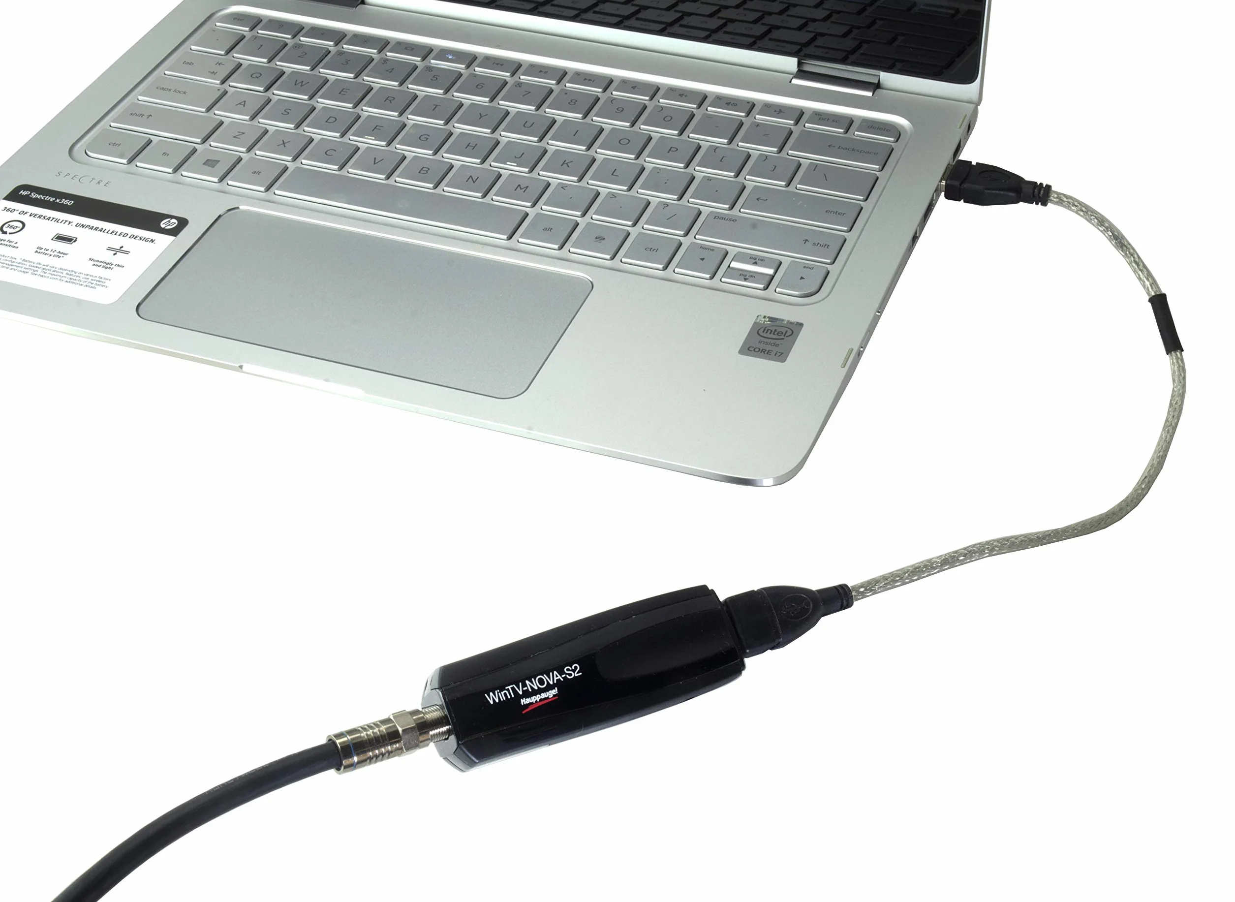 Hauppauge WinTV-Nova-S2 01676 Sintonizador de TV USB HD, televisión satelital digital DVB-S2 y DVB-S para computadora portátil o PC