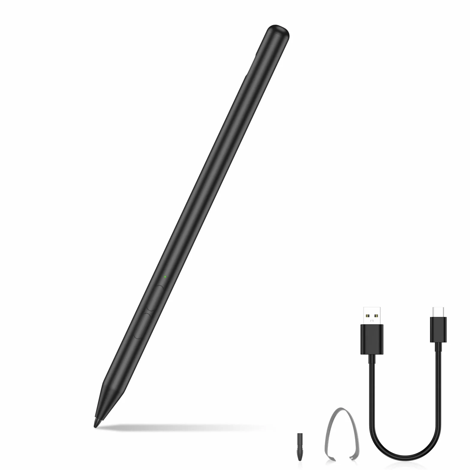 Lápiz para Surface, 4096 Niveles de Presión, Batería de 260h, Carga Rápida USB-C, Sensible a la Inclinación, Rechazo de Palma para Microsoft Surface Pro 11/X/9/8/7/6/5/4/3, Go/Studio/Book/Laptop