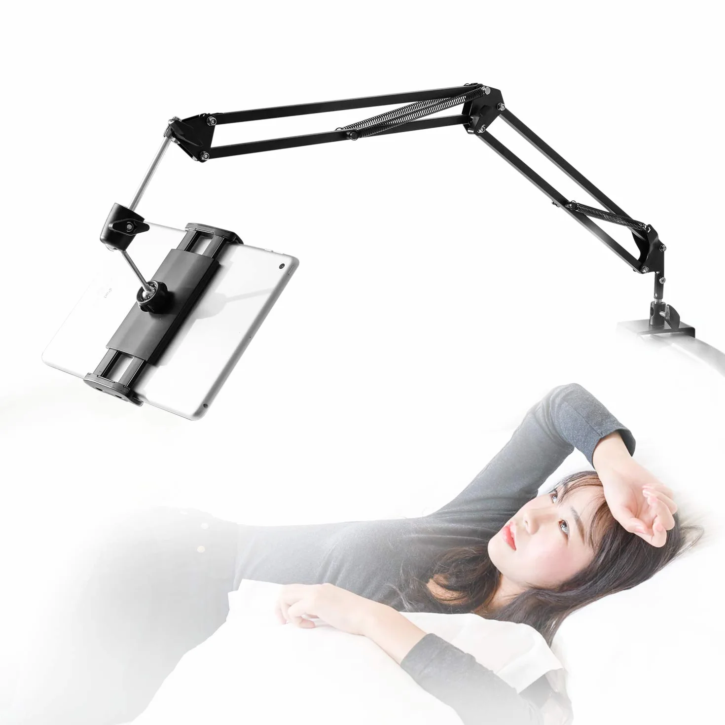 Soporte de tablet para cama, tableta, soporte de cama, soporte para tableta, soporte giratorio de 360 grados, tabletas, teléfonos u otros dispositivos con pantalla de 4.5 a 12.9 pulgadas