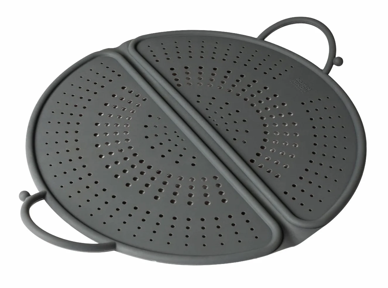 KUHN RIKON Protección contra salpicaduras plegable de silicona 30 cm gris