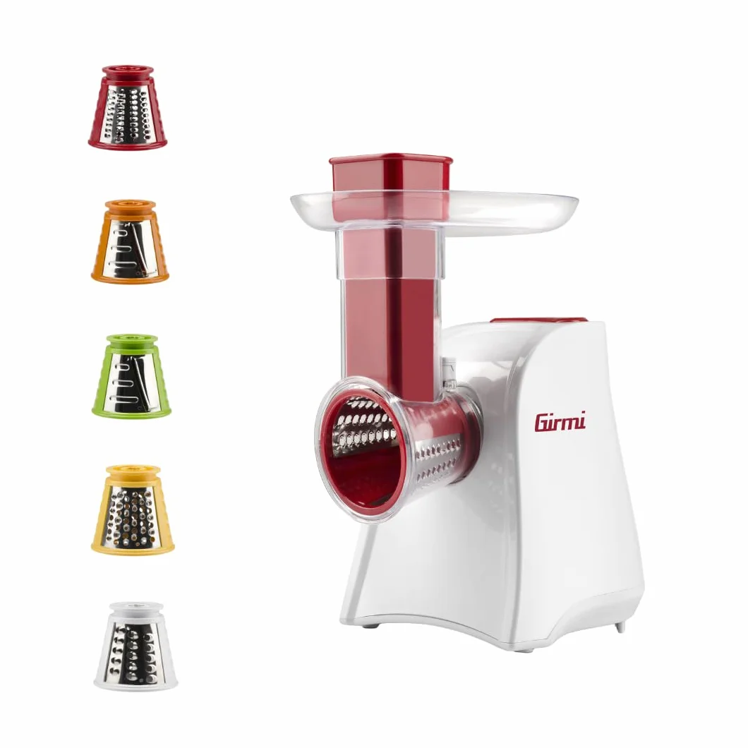 Girmi GT45 - cortador de verduras y rallador, 5 cilindros inoxidables, 150 W