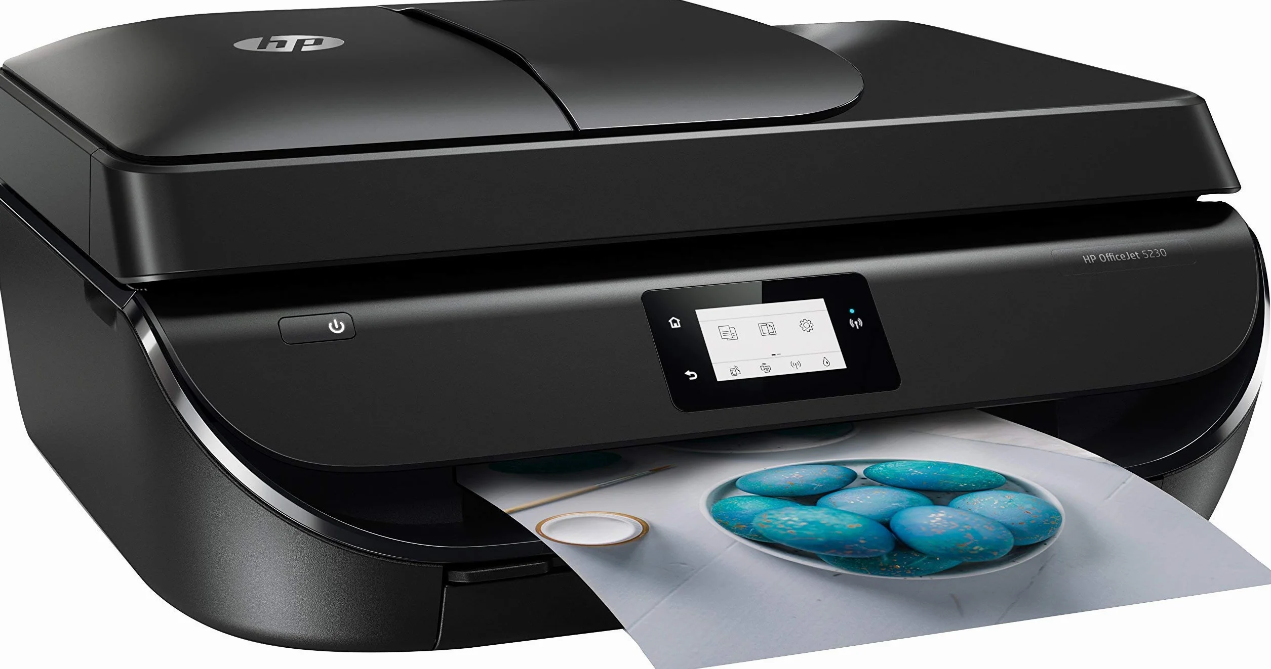 HP Officejet 5230 – Impresora multifunción inalámbrica (tinta, Wi-Fi, copiar, escanear, impresión a doble cara, 1200 x 1200 ppp, 10 ppm), color negro