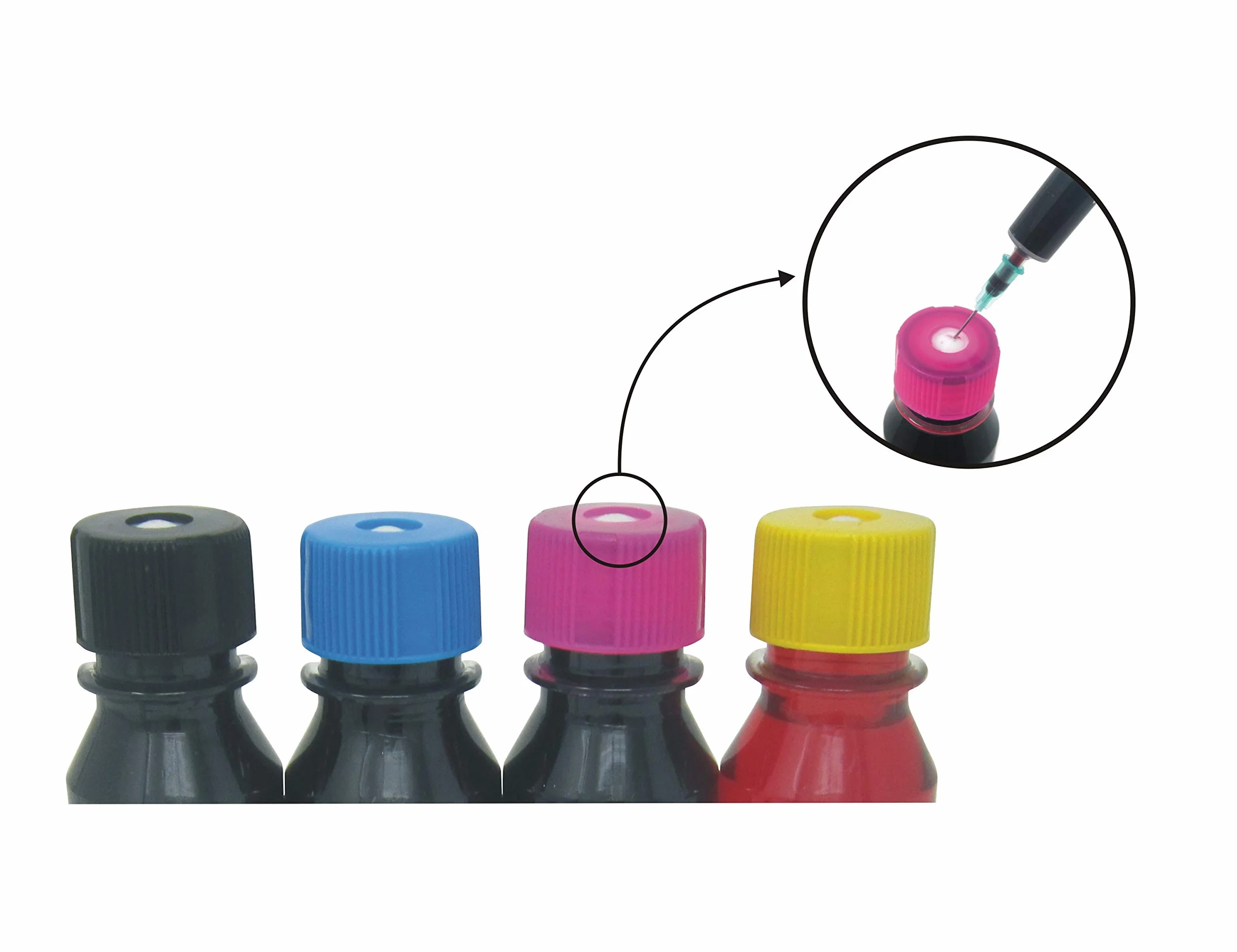refill24 Kit de Recarga Compatible para Cartuchos de Tinta HP 303, 303 XL Negro y Color, Incluye Clip y Accesorios + 400 ML Tinta