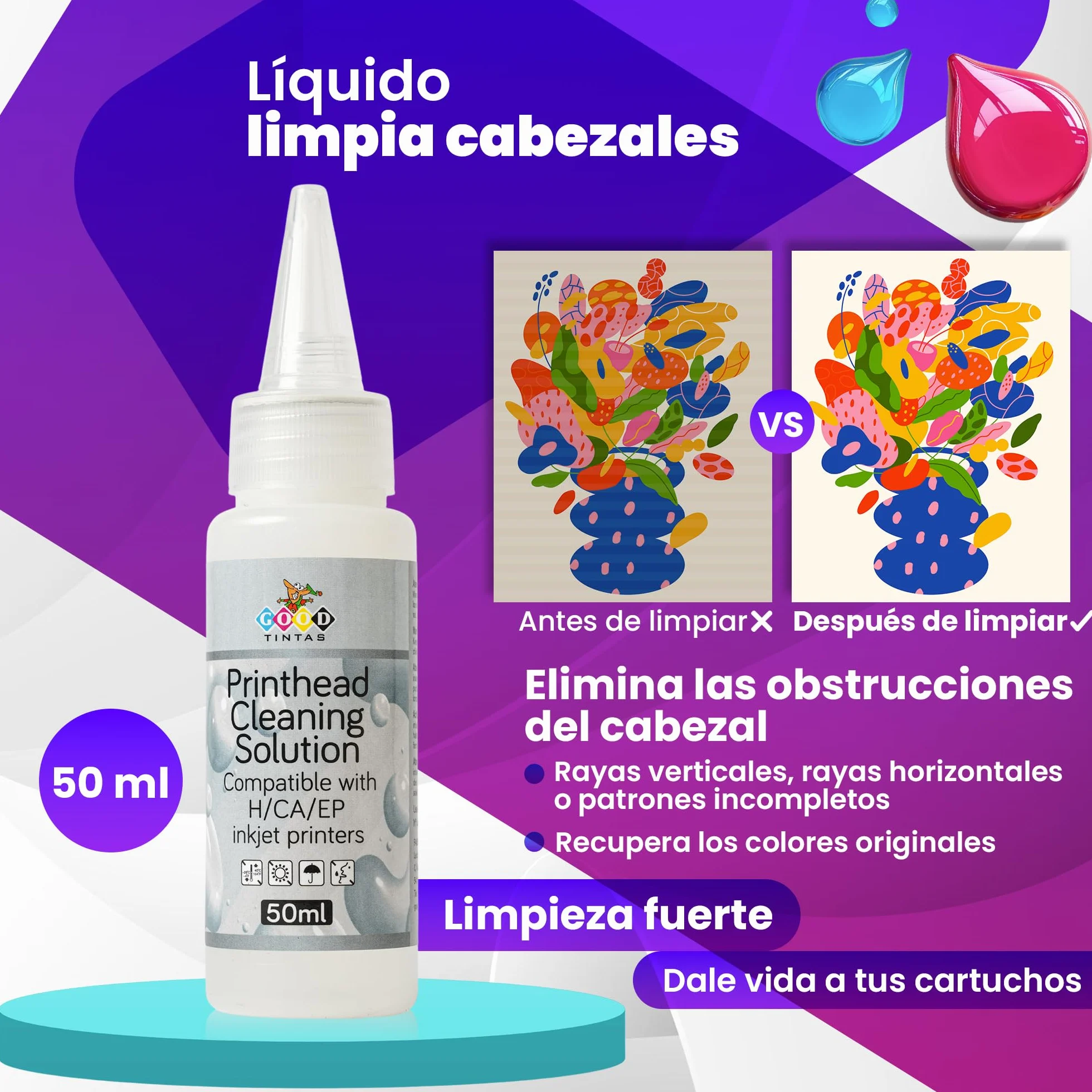 Kit de Recarga de Tinta Compatible para Cartuchos de Tinta Canon PG-540 CL-541 PG-560 CL-561 540XL 541XL 560XL 561XL PG40 50 CL41 51 Incluye 500 ML Tintas +Accesorios+ 50ml Limpia Cabezal