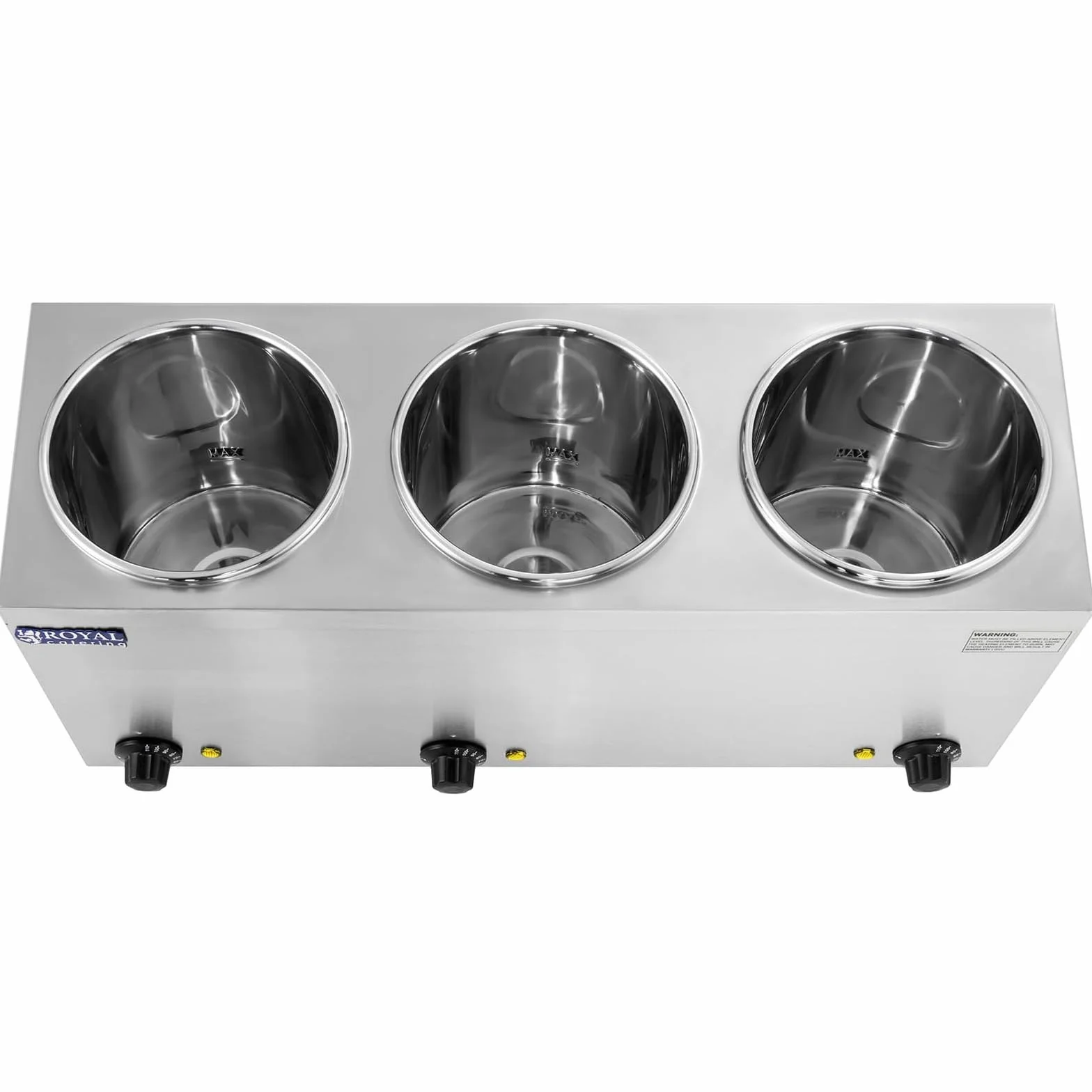 Royal Catering RCBM-3/3R Baño María Hotpot 3 x 2,75 L 450 W