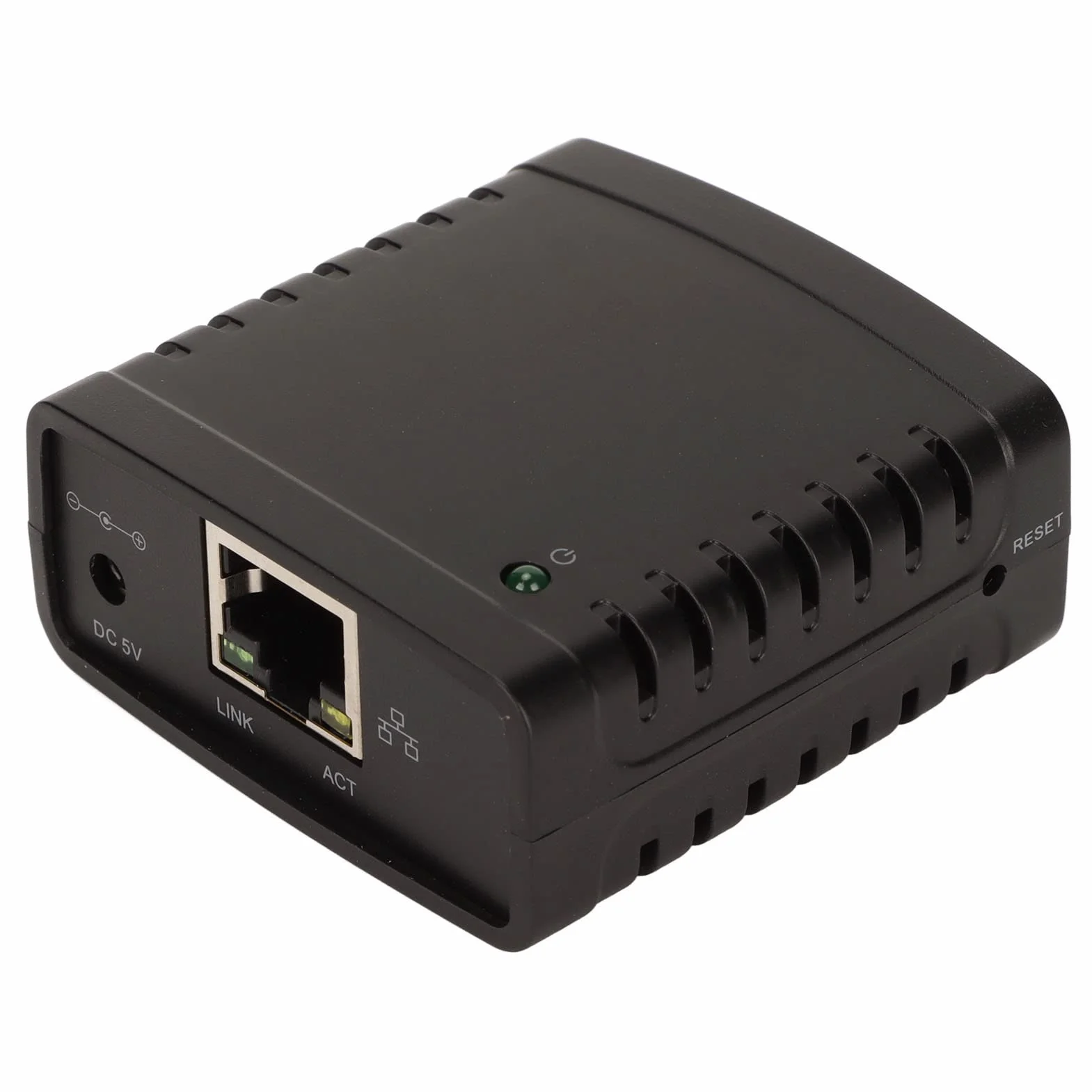 Servidor de Impresión USB, Servidor de Impresión TCP IP LPR, Puerto LAN RJ45 Estándar de 10 Mbps 100 Mbps Extensor Inalámbrico USB Compartidor de Red de Impresora(#1)