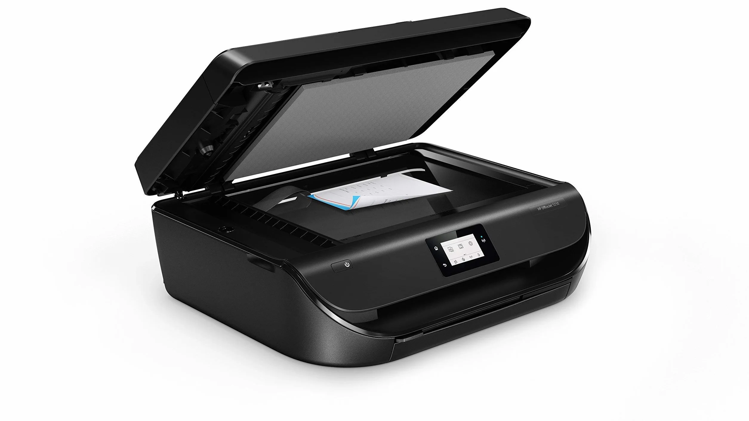 HP Officejet 5230 – Impresora multifunción inalámbrica (tinta, Wi-Fi, copiar, escanear, impresión a doble cara, 1200 x 1200 ppp, 10 ppm), color negro
