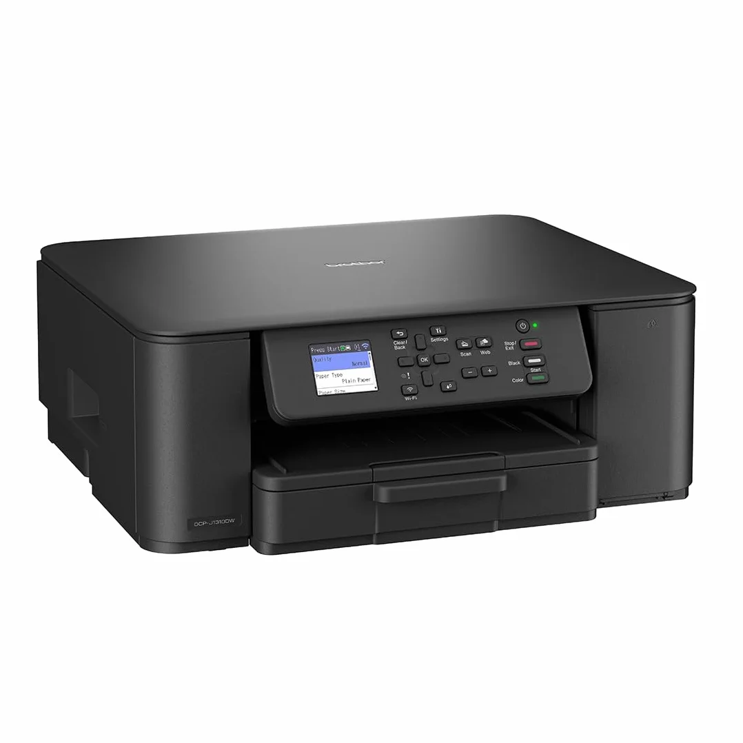 Brother DCPJ1310DW Impresora Multifunción de Tinta, WiFi, WiFi Direct, Conexión a Dispositivos Móviles e Impresión Automática a Doble Cara, Negro