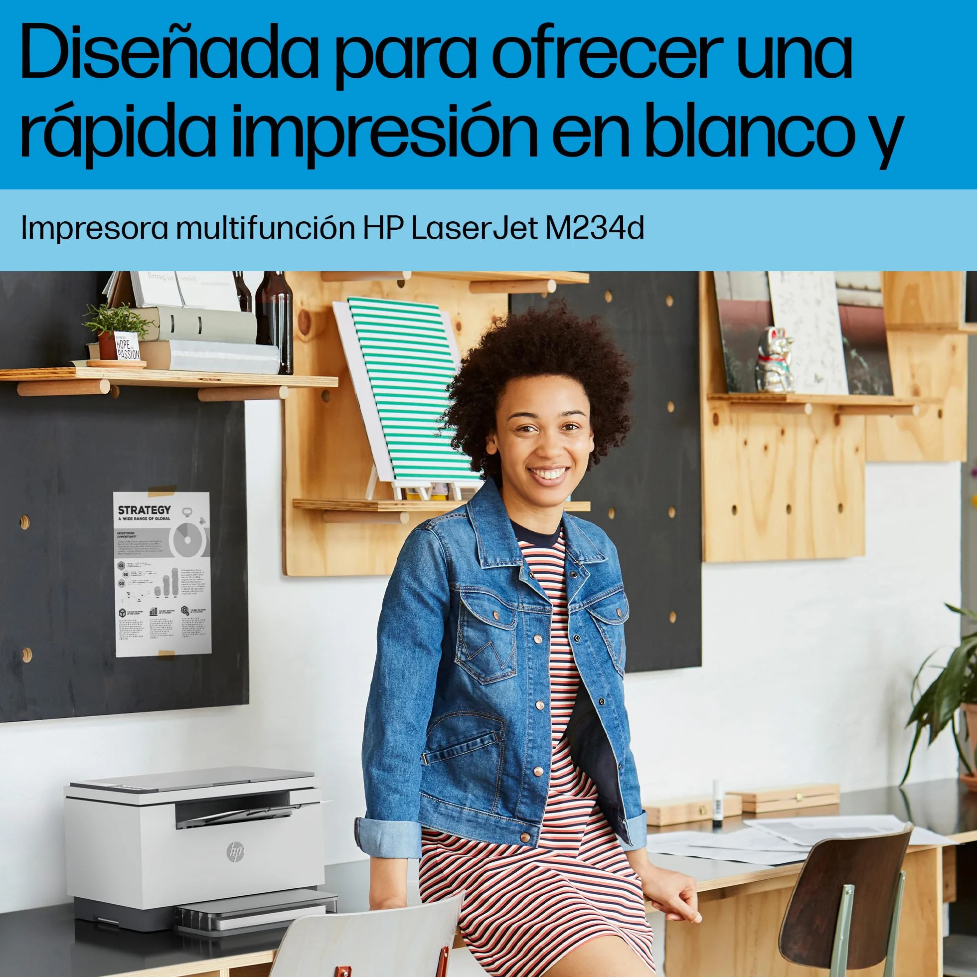HP LaserJet M234d 8J9K4F, Impresora Láser A4 Multifunción Monocromo a Doble Cara Automática, Escaner, Copiadora (29 ppm, conexión Solo USB, Procesador 500MHz, Memoria 64MB, Smart App)