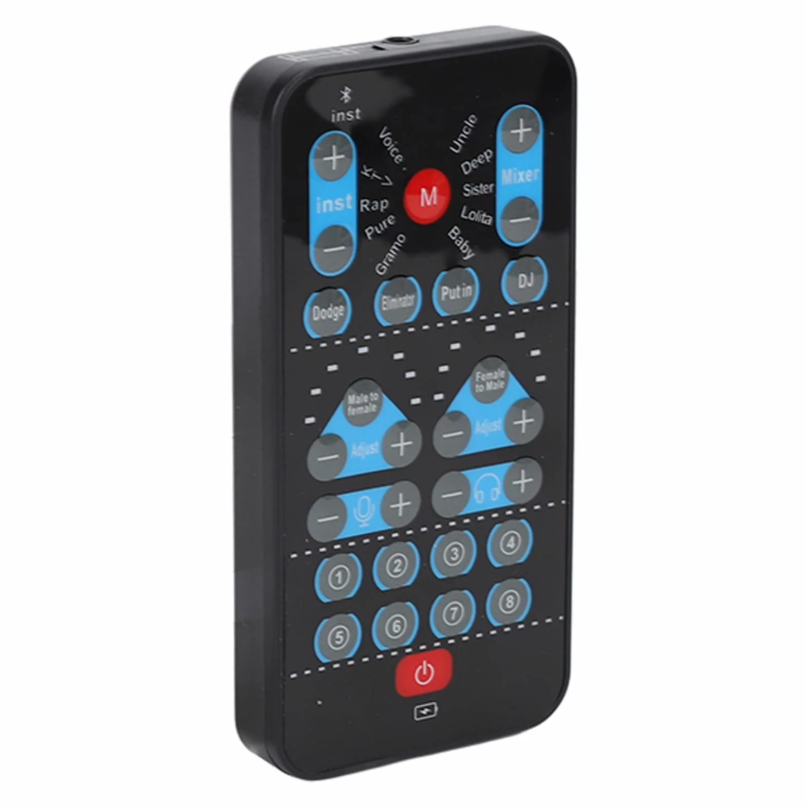 Mini Cambiador de Voz para Teléfono Celular y Computadora Admite Múltiples Idiomas con 8 Efectos de Sonido, Tarjeta de Sonido Portátil Embellece Tu Voz, Adecuado para Teléfono