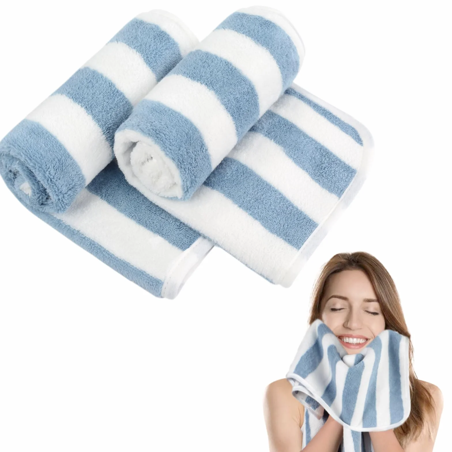 KinHwa Toallas de mano suaves de microfibra para baño, toallas absorbentes para invitados pequeños, toallas gruesas de cara de 30 cm x 50 cm, paño de secado rápido para baño, spa, gimnasio, paquete de
