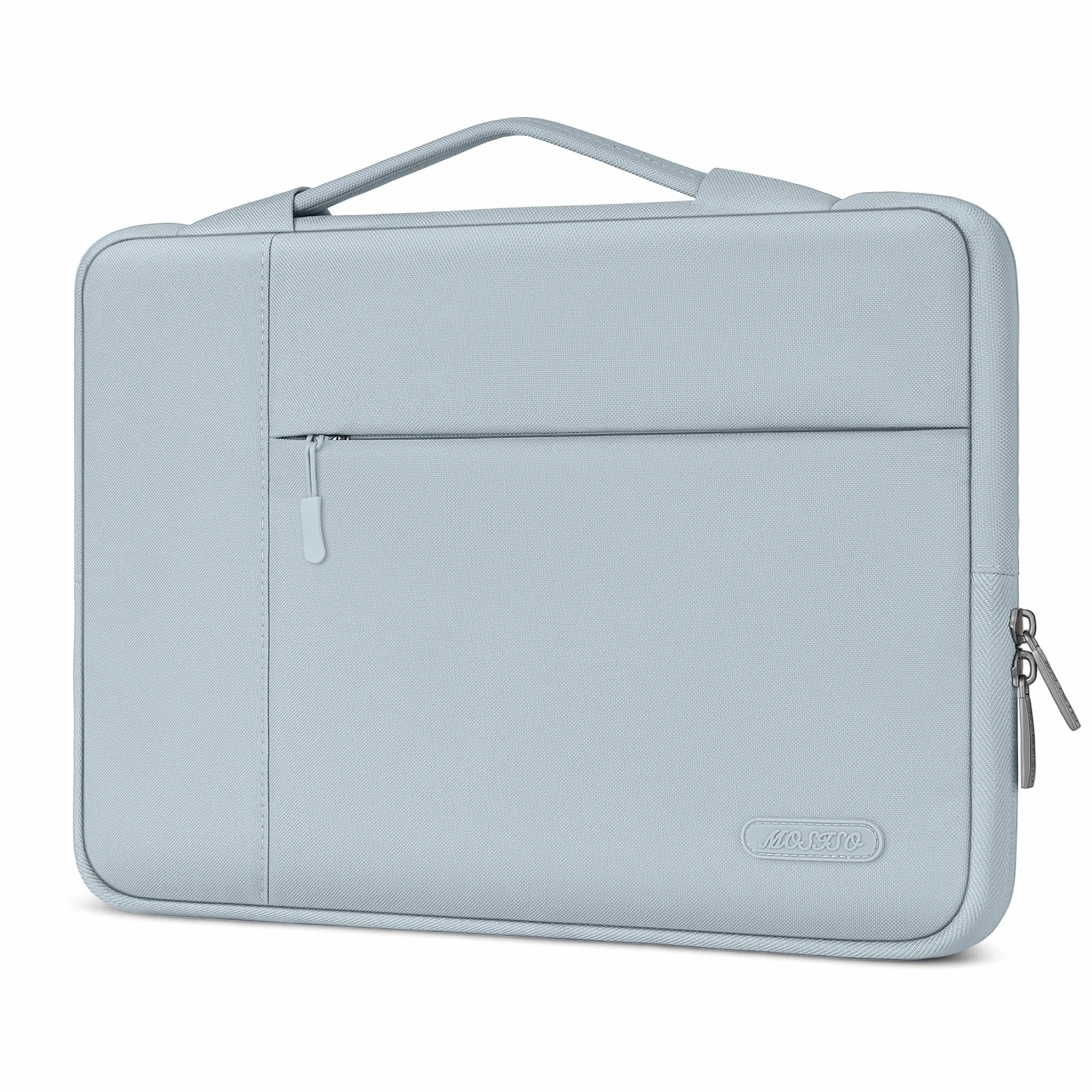 MOSISO Funda Portátil 13,3 Pulgadas, Compatible con MacBook Air 13 Air/Pro 13 / Pro 14, HP DELL ASUS Lenovo Notebook, Blandas Protectora Multifuncional Bolsa,Azul Bebé
