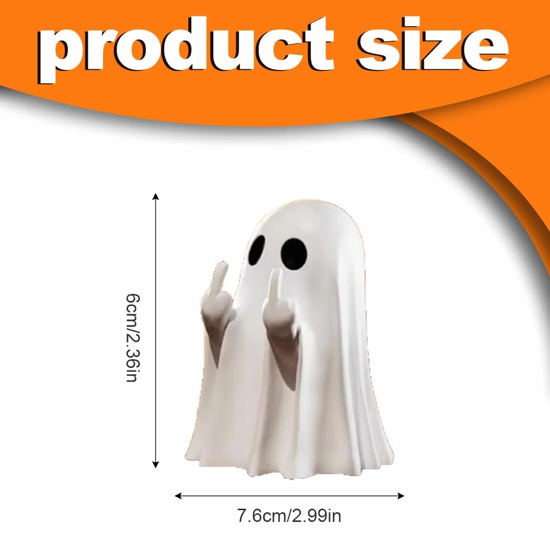 Accesorios de decoración de Halloween fantasmas terroríficos negro blanco 2 piezas