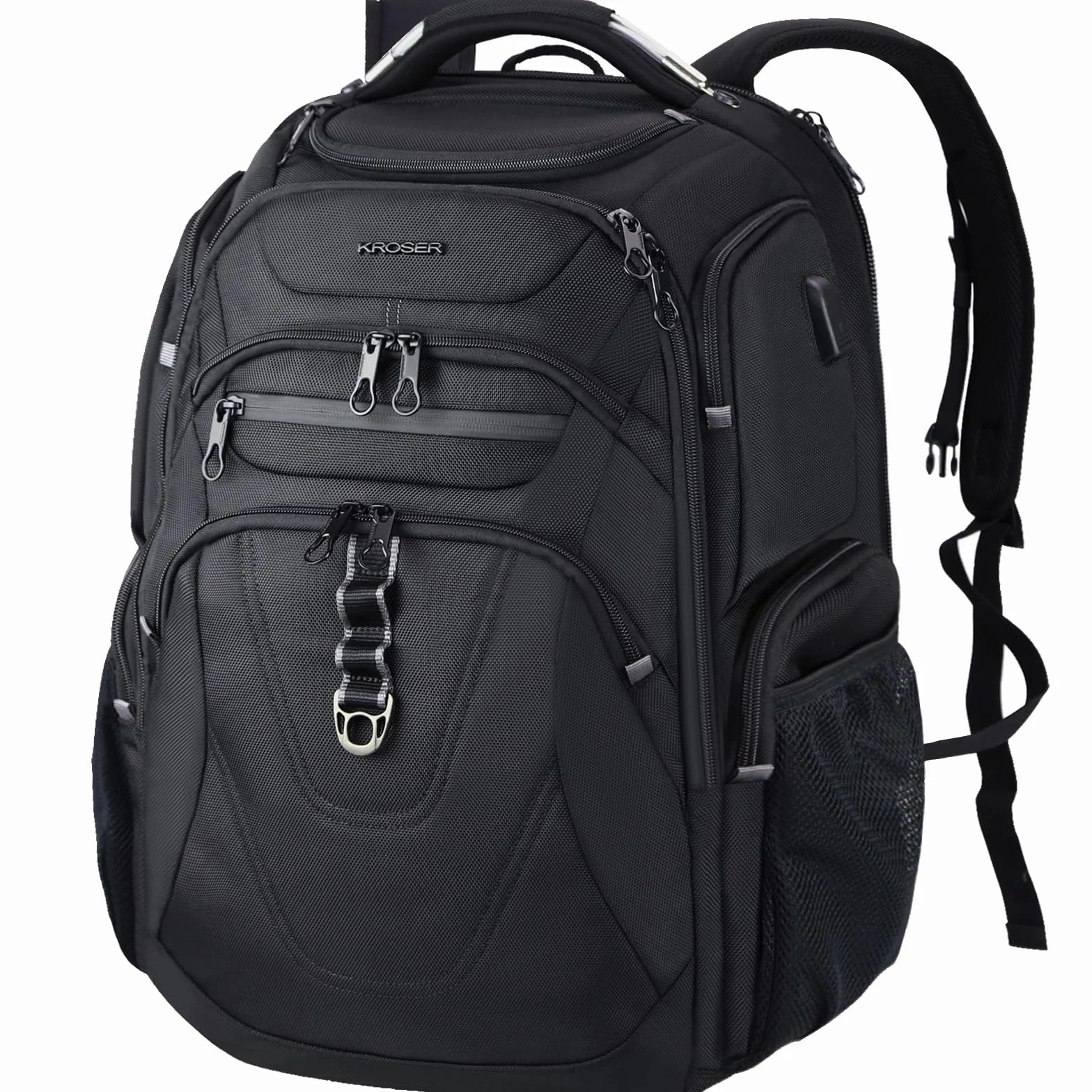 KROSER TSA Friendly - Mochila de viaje para portátil de 17.3 pulgadas