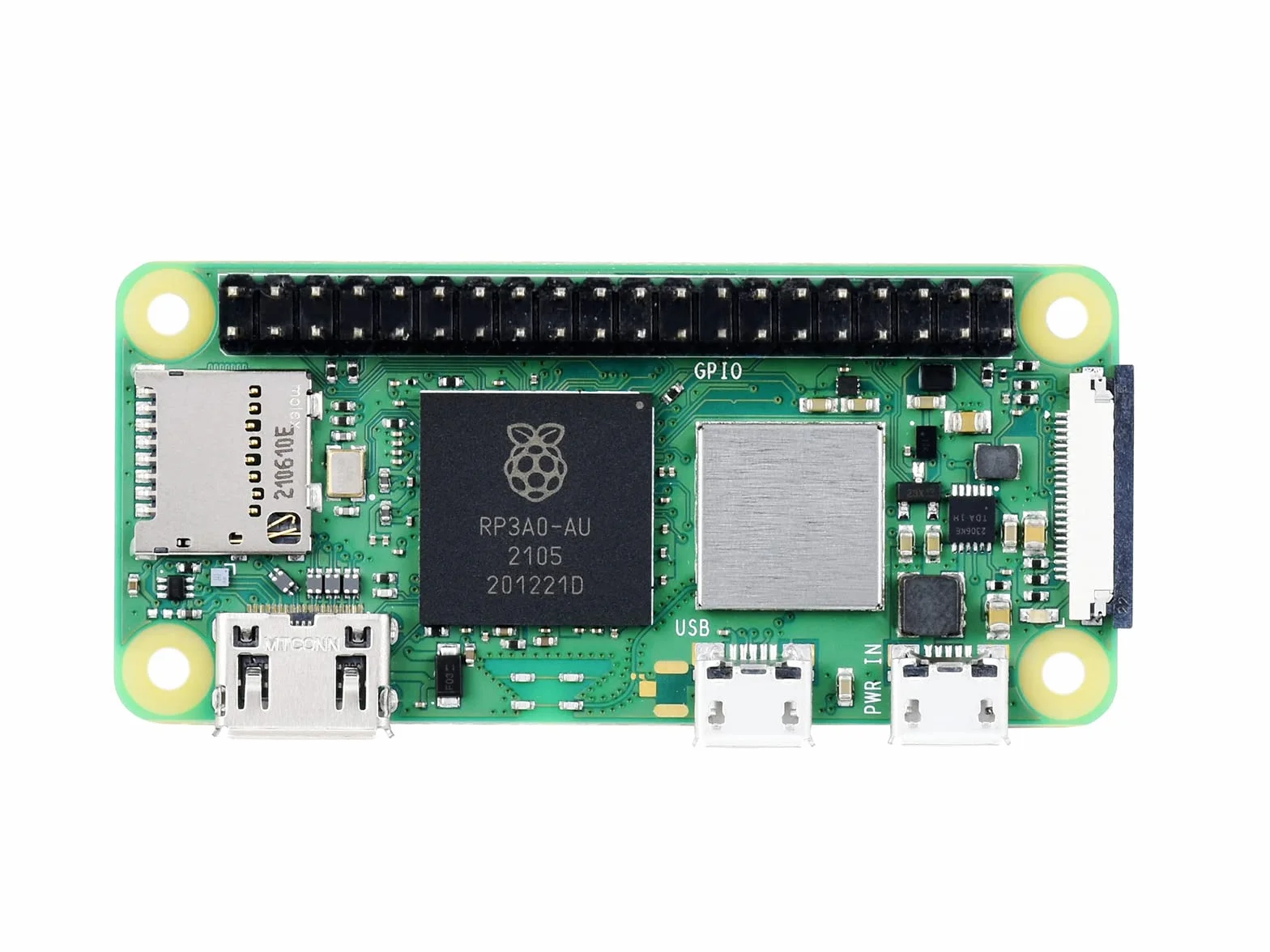 Waveshare Retrofited Raspberry Pi Zero 2 WH, 5 Times Faster 1GHz Quad-Core Arm Cortex-A53 CPU with WiFi Bluetooth 4.2 BLE with Pre-Solder Black Pinheader