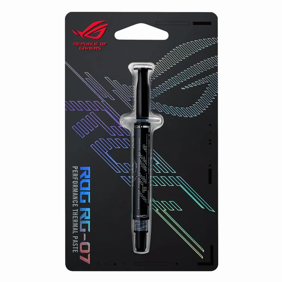 ASUS ROG RG-07 Performance - Kit de Pasta térmica de Alto Rendimiento, fácil aplicación, difusión Suave, conductividad térmica Premium, Alta Resistencia, para máximo Rendimiento y Control de