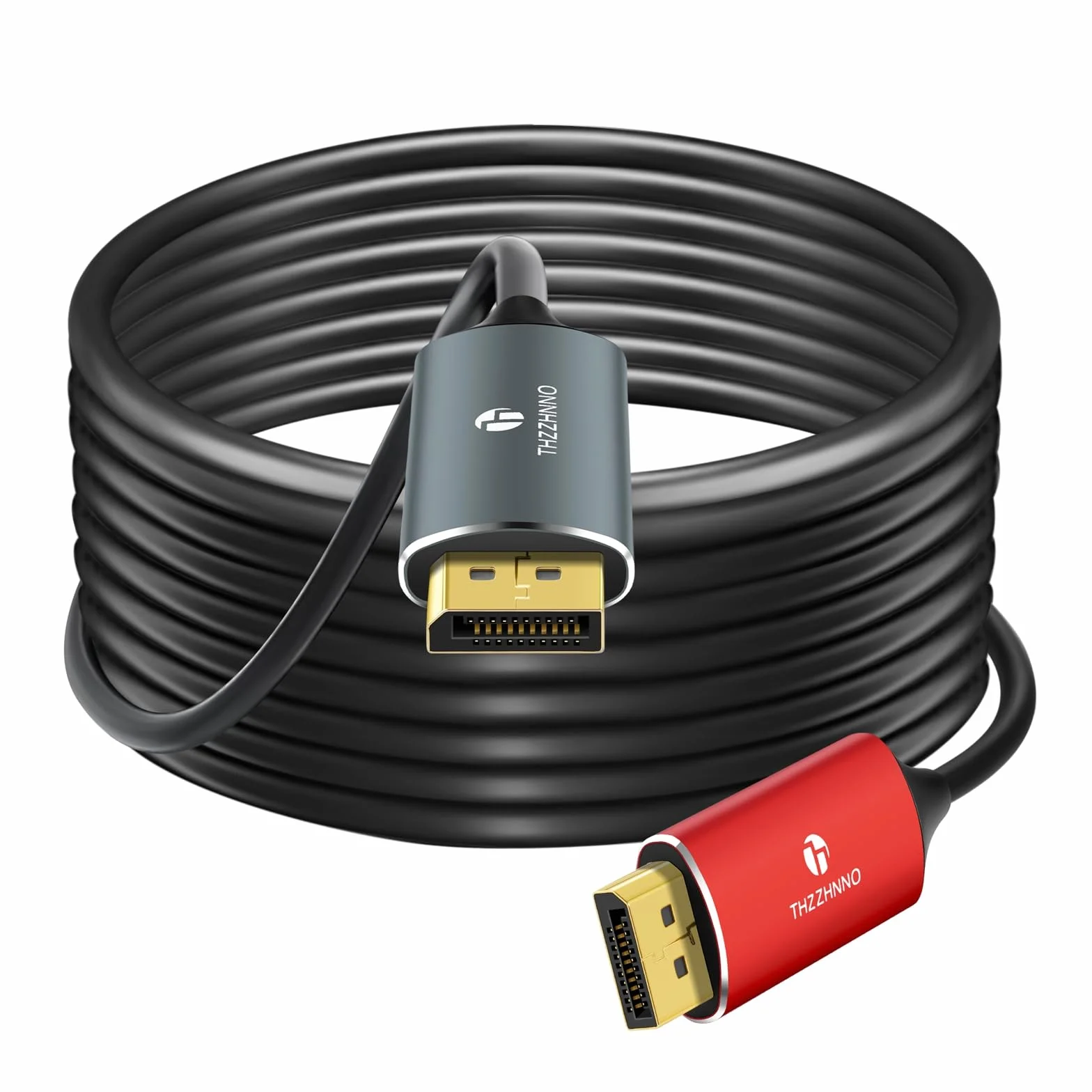Cable de Fibra óptica DisplayPort 4K 8K 50M, DP a DP 1.4 Cable 8K@30Hz 4K@144Hz, 2K@165Hz, 32.4Gbps Compatible con HDR, G-Sync FreeSync para laptop, PC, TV