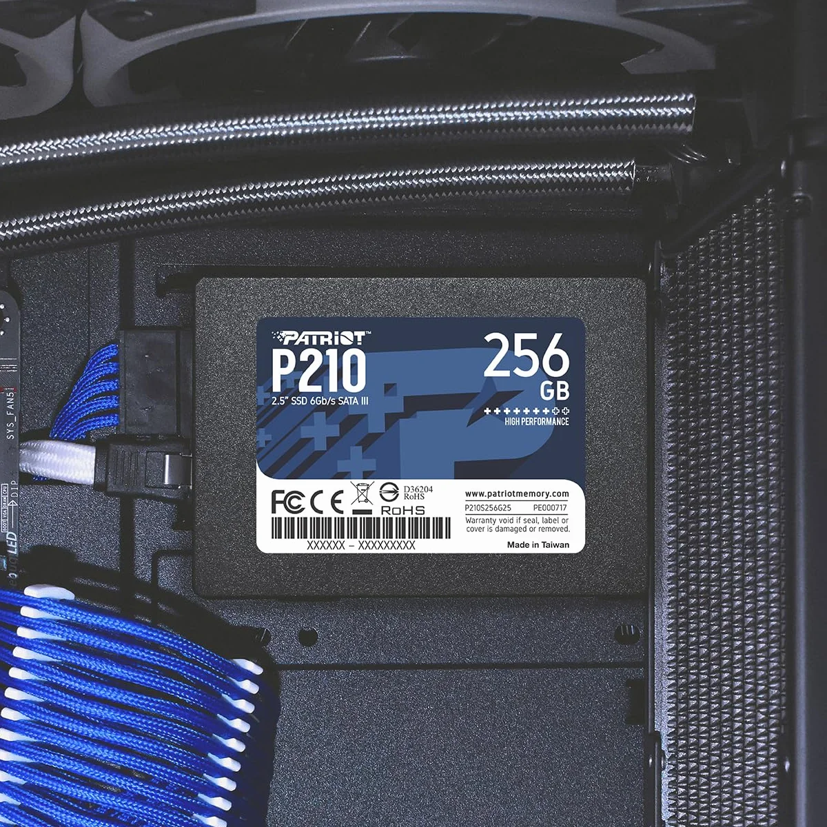 Patriot P210 SSD 256GB SATA III Disco Sólido Interno 2.5" - P210S256G25