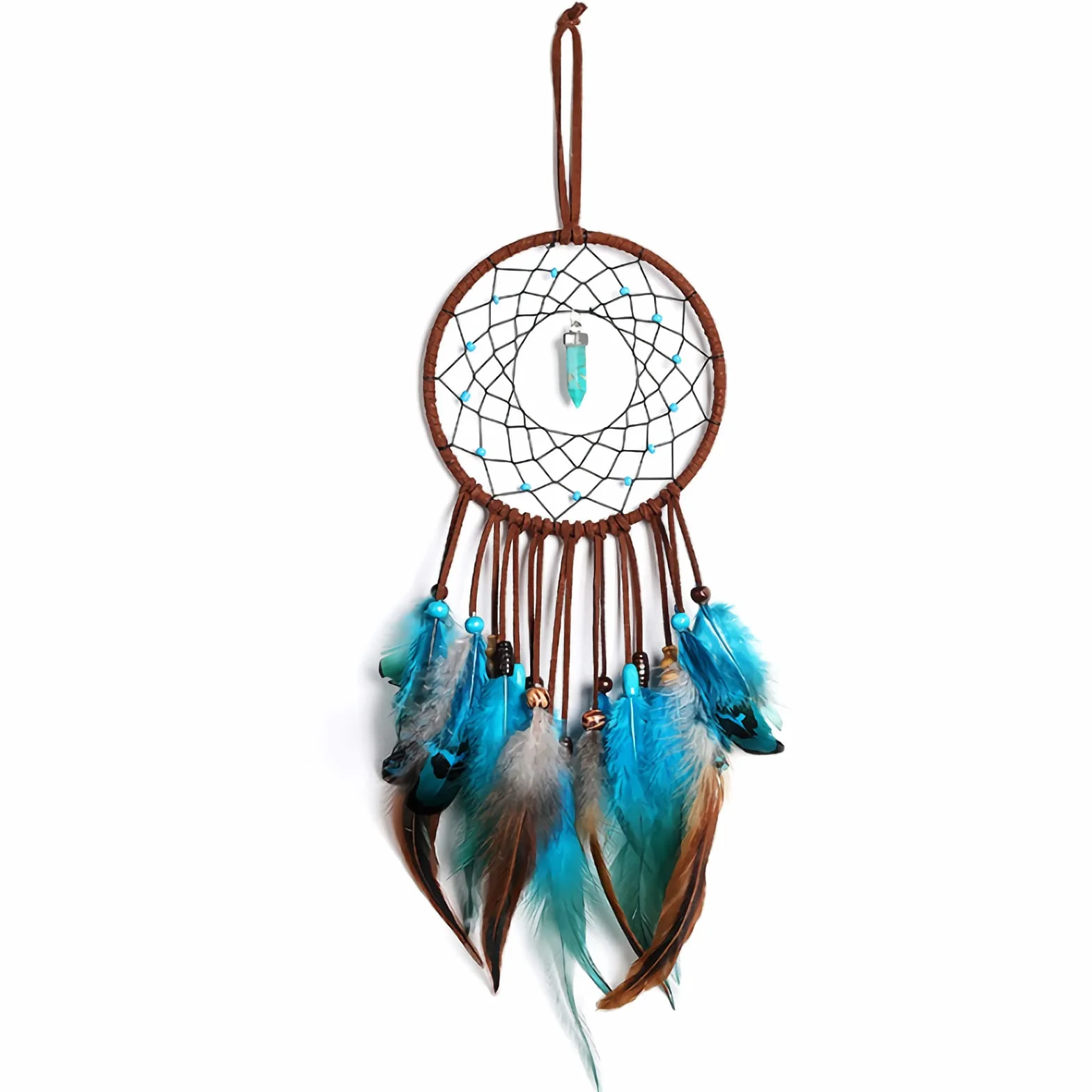 Atrapasueños Hecho a Mano Azul Indio Colgante Regalo para Niños