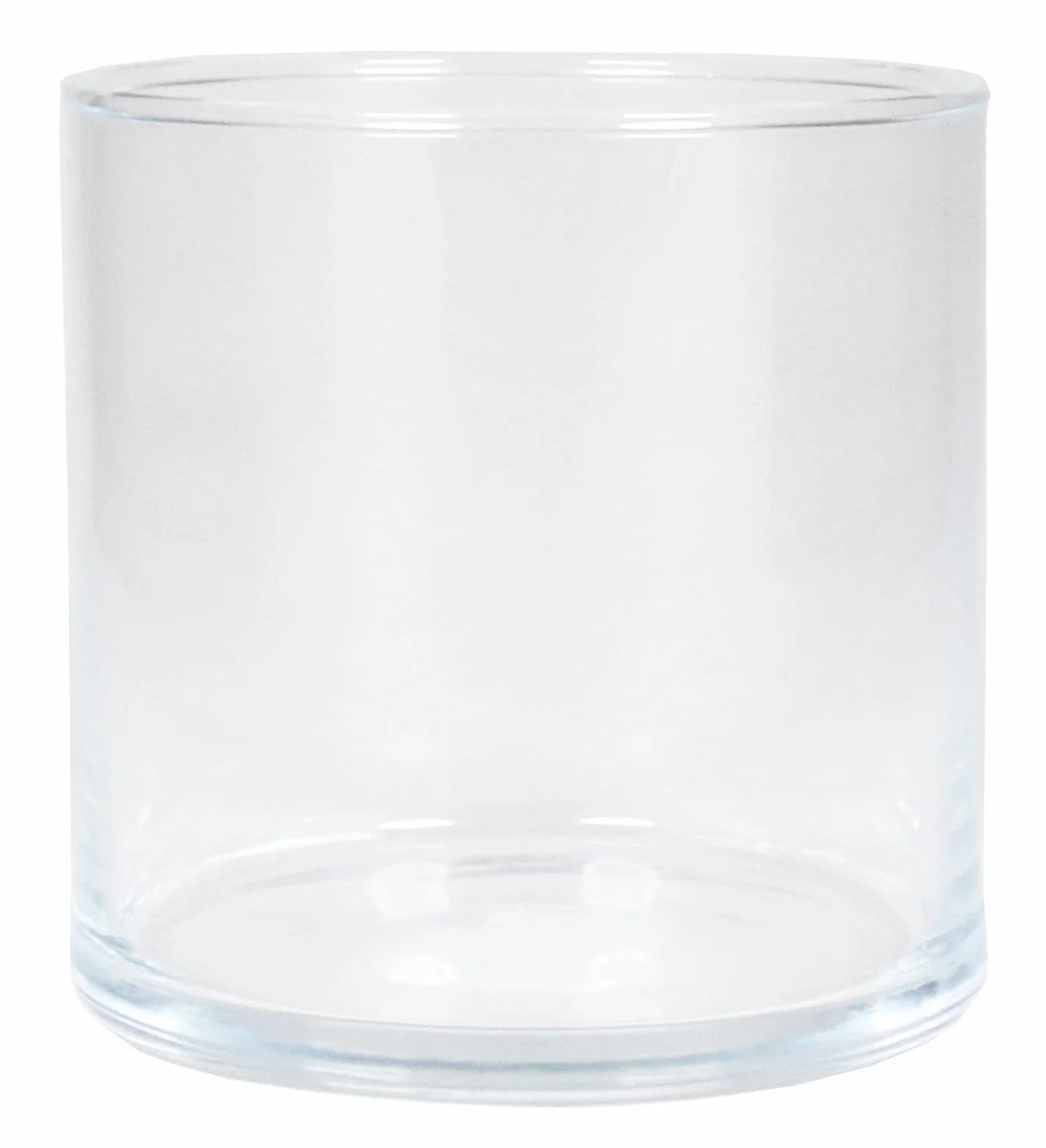 INNA-Glas Jarrón cilíndrico para Velas Sanya Ocean, Transparente, 10 cm, Ø 10,1 cm - Jarrón Transparente