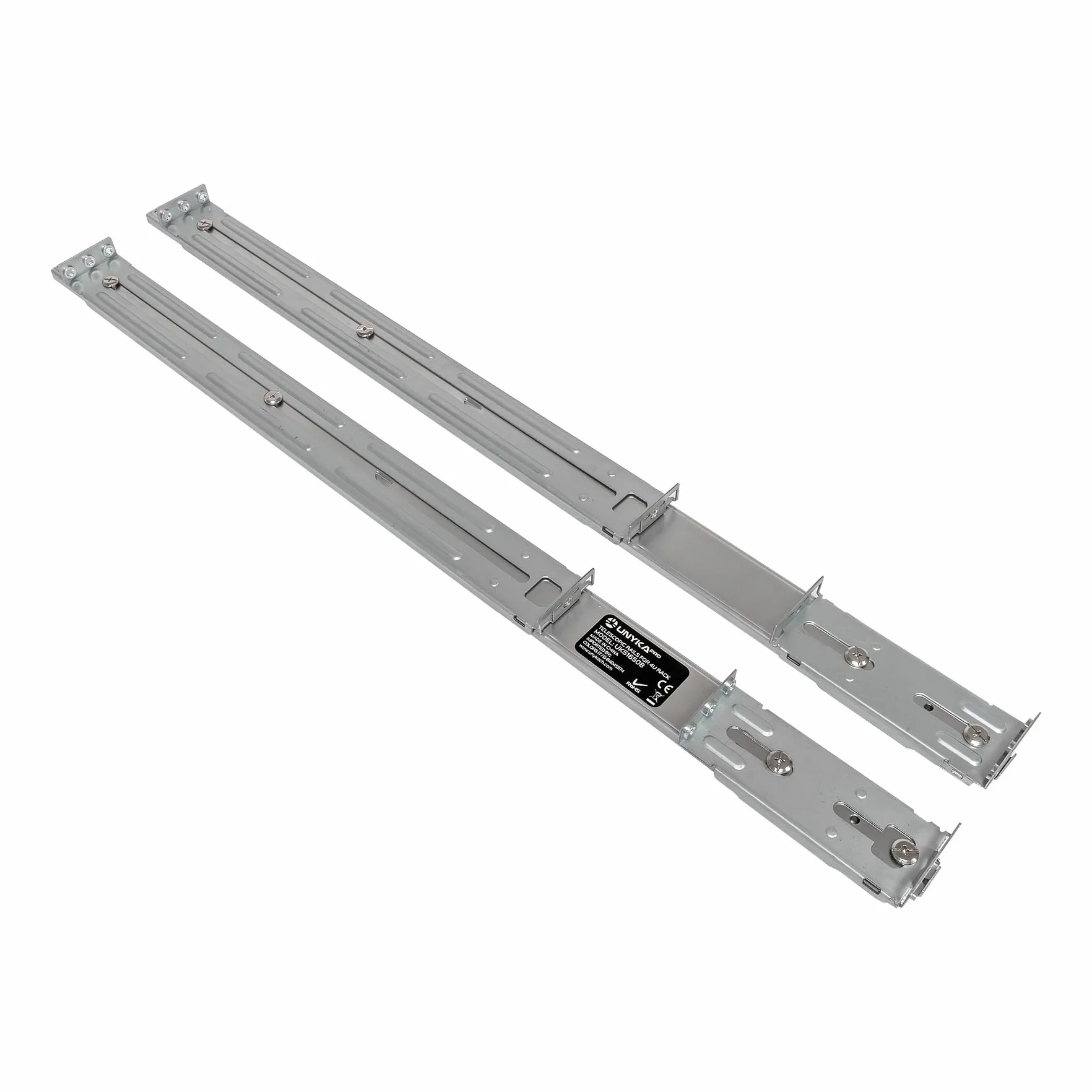 UNYKAch Juego de Dos Guías Telescópicas - Railes Rack RG6508 - Compatibles con Chasis Rack Hot Swap 4U UK80.40.650 (Modelo HSW4U6508)