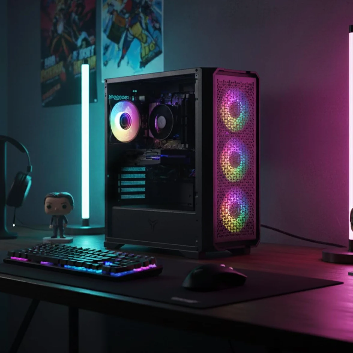 YEYIAN PC Gaming VR Esports AI Intel Core Ultra 5 225F 10 Cores a 4,9 GHz | NVIDIA GeForce RTX 5060 8GB GDDR7 | 32GB DDR5 6000Mhz | 1TB SSD Gen 4 | WiFi 6 + BT 5.3 | LAN 2.5 Go | Win 11 Pro