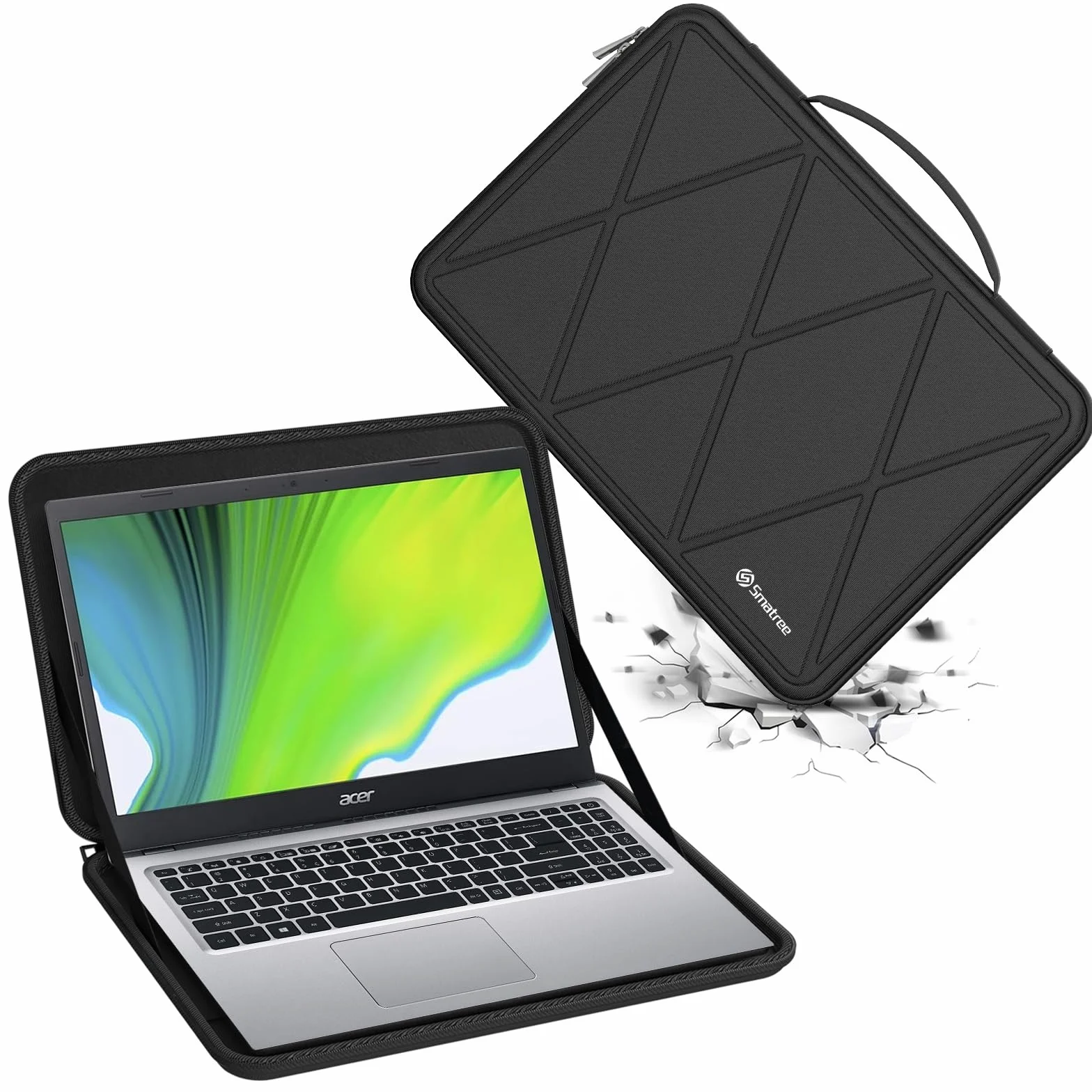Smatree Hard Funda rígida para portátil de Funda rígida para portátil de EVA Compatible con 13,3 Pulgadas Acer Spin 3 SP313-51N-50R3 2 in 1(Not Fit with 14 Pulgadas Spin 3 SP314) (X8035T)