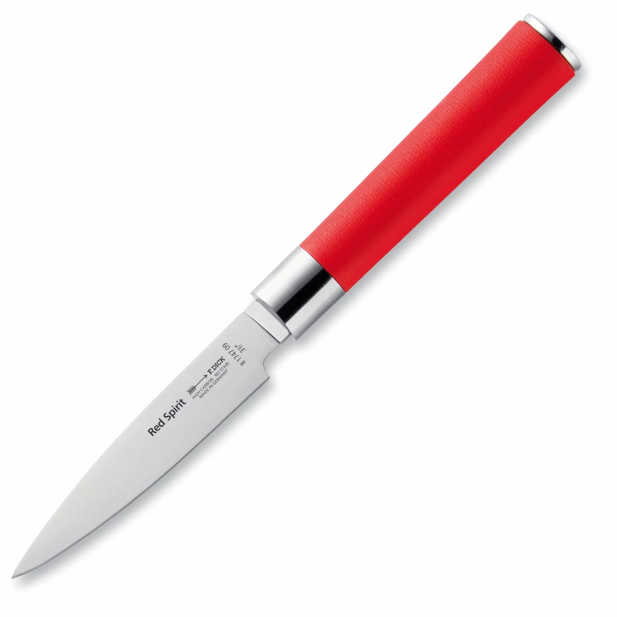 Mondador F. DICK Red Spirit cuchillo multiusos 9 cm acero X50CrMoV15 inoxidable 56 HRC