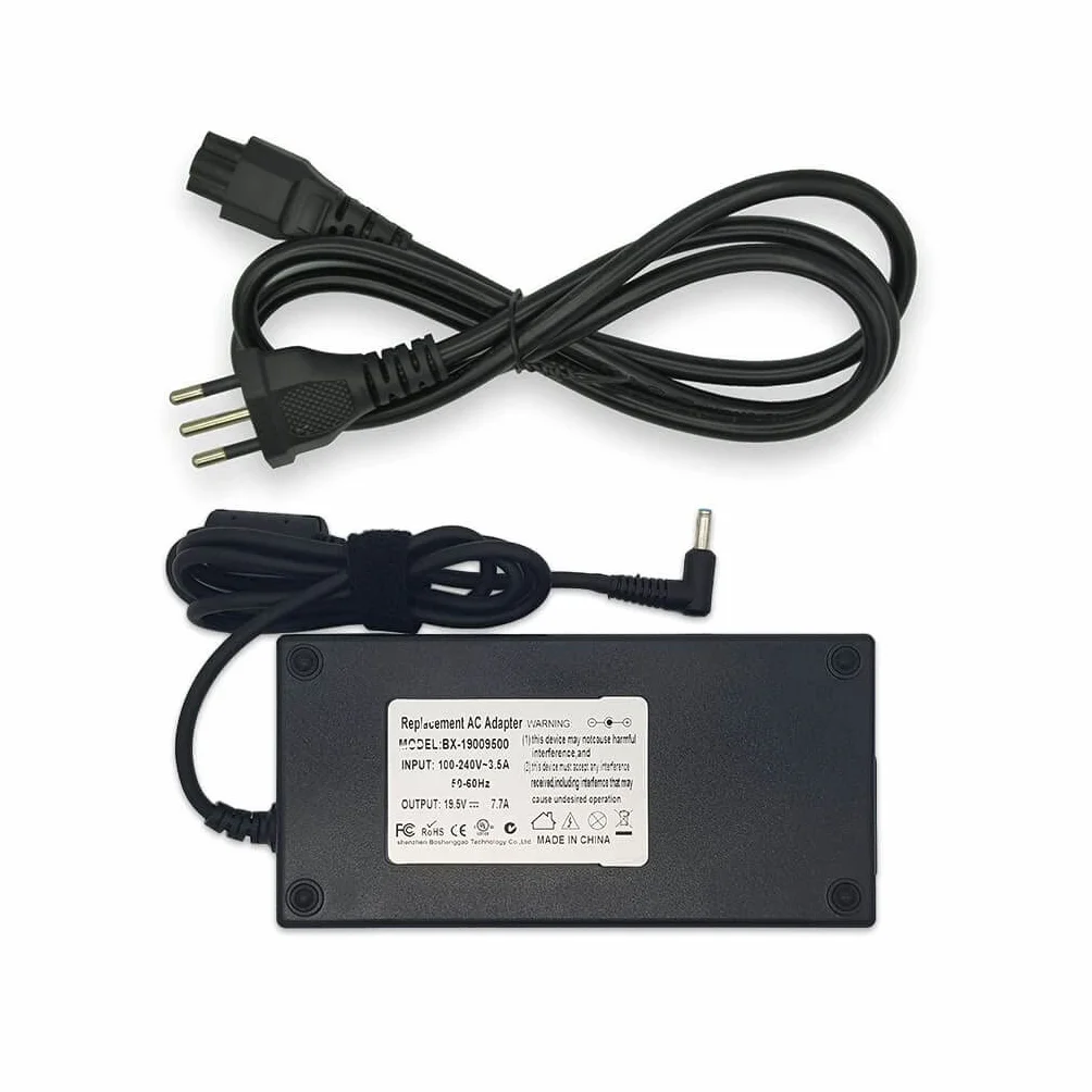New Net/Alimentador Cargador Cargador Cargador Compatible con Notebook HP Gaming Pavilion 15-CX0067TX 15-CX0067UR 15-CX0068TX 15-CX0068NB 15-CX0069TX 15-CX0068UR [ 19.5V 7.7A 150W - 4.5x3.0 mm ]