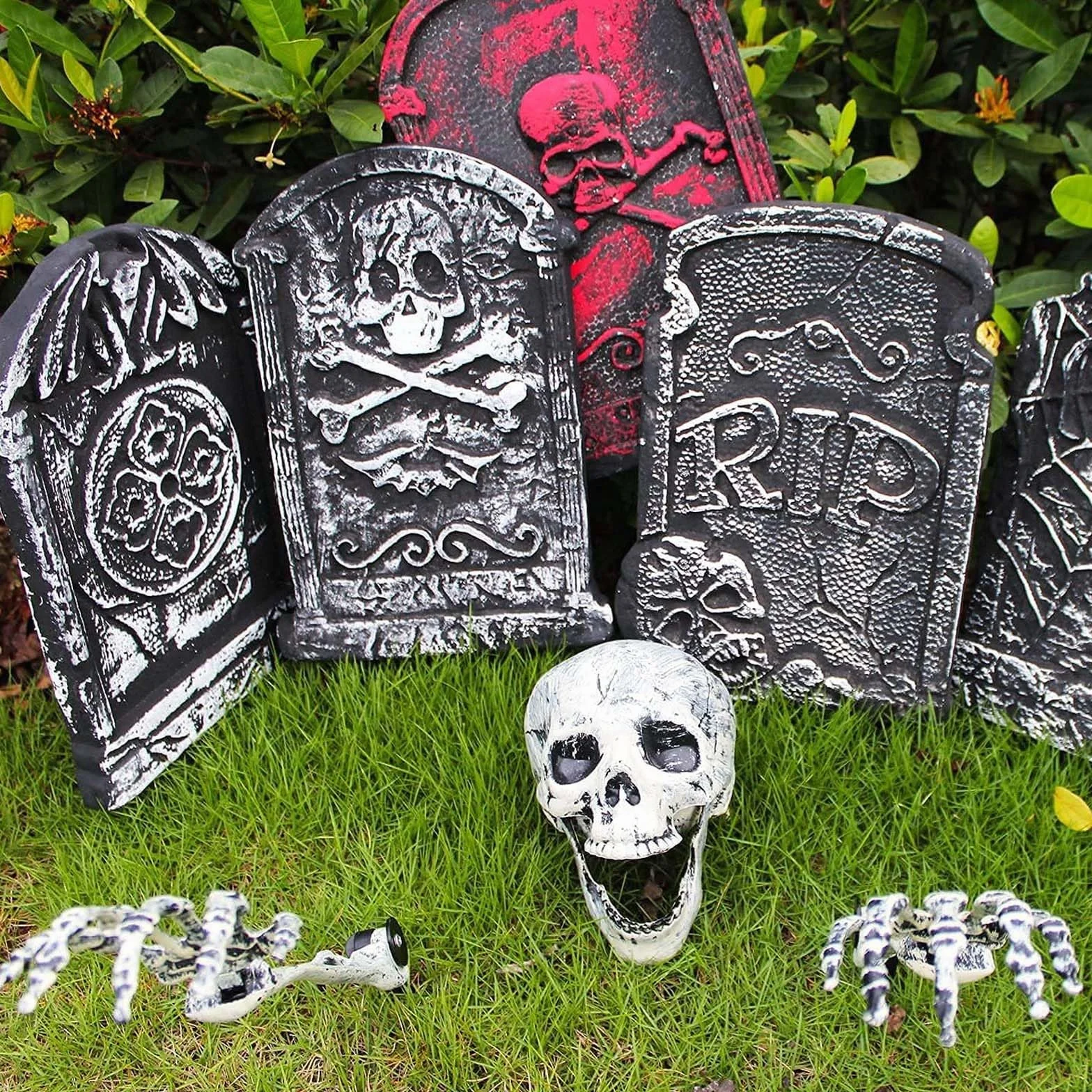 Esqueletos Halloween Decoracion, Esqueleto Falso Tamaño Natural para Exteriores