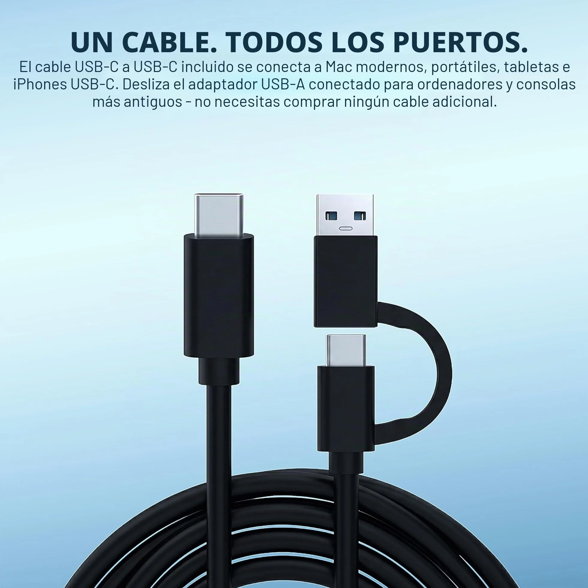 ModusTech Facet 1TB Disco Duro Externo Portátil USB-C/USB 3.1 — HDD Fino de 2,5 Pulgadas para Copias de Seguridad, Gaming, PC, Mac, Portátil, PS4, Xbox, Smart TV (Negro)