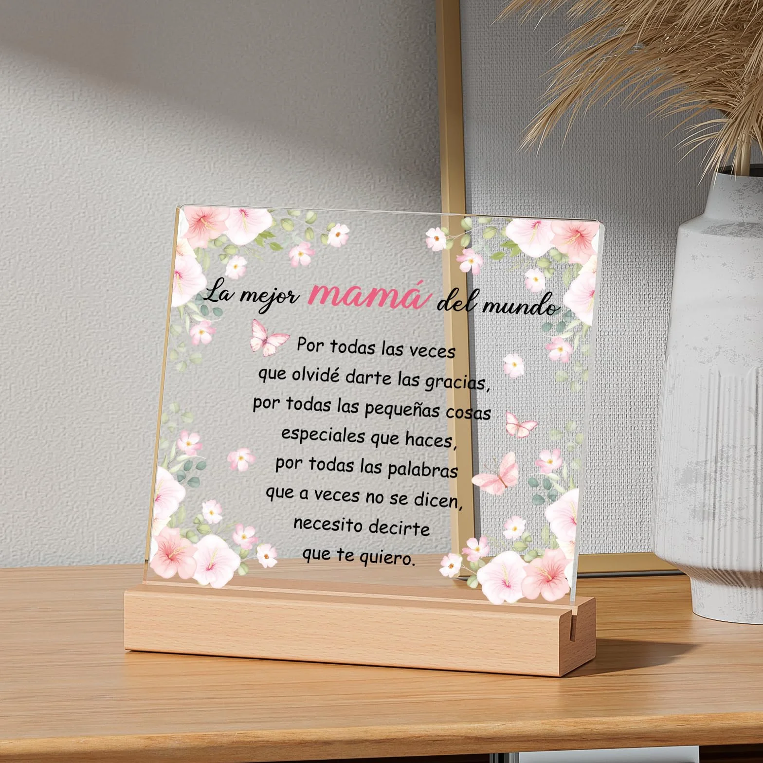 Regalo Madre, Placa Acrílica, Regalos Originales para Mama