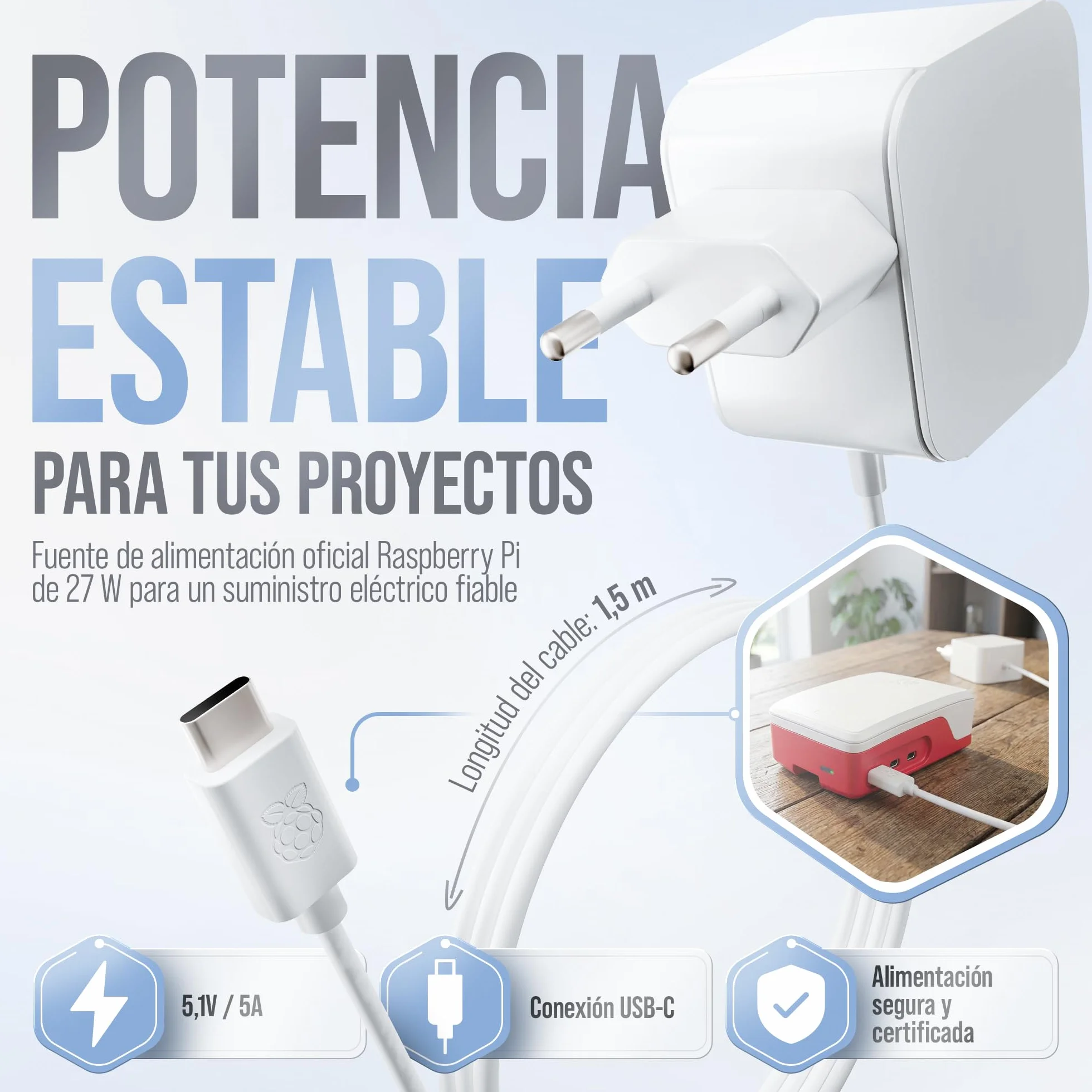 db-tronic Raspberry Pi 5 1 GB Starter Kit | Edición 64 GB | Alimentación 27 W | Carcasa con Ventilador | Micro HDMI 4K | Disipador | Ideal para Home Assistant y el Smart Home