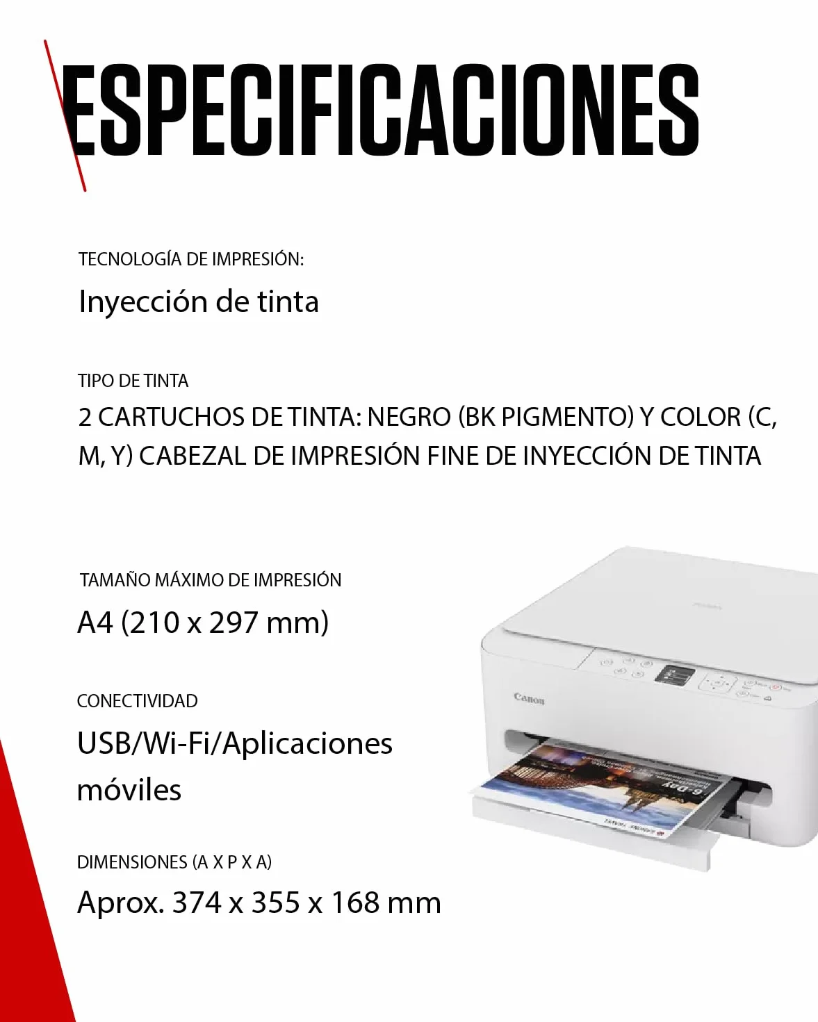 Canon PIXMA TS6550I - Impresora Todo en Uno con Conectividad Wi-Fi y Pantalla OLED de 1,42 PIXMA Print Plan - Incluye Papel Fotográfico A4 SG-201, 5 Hojas