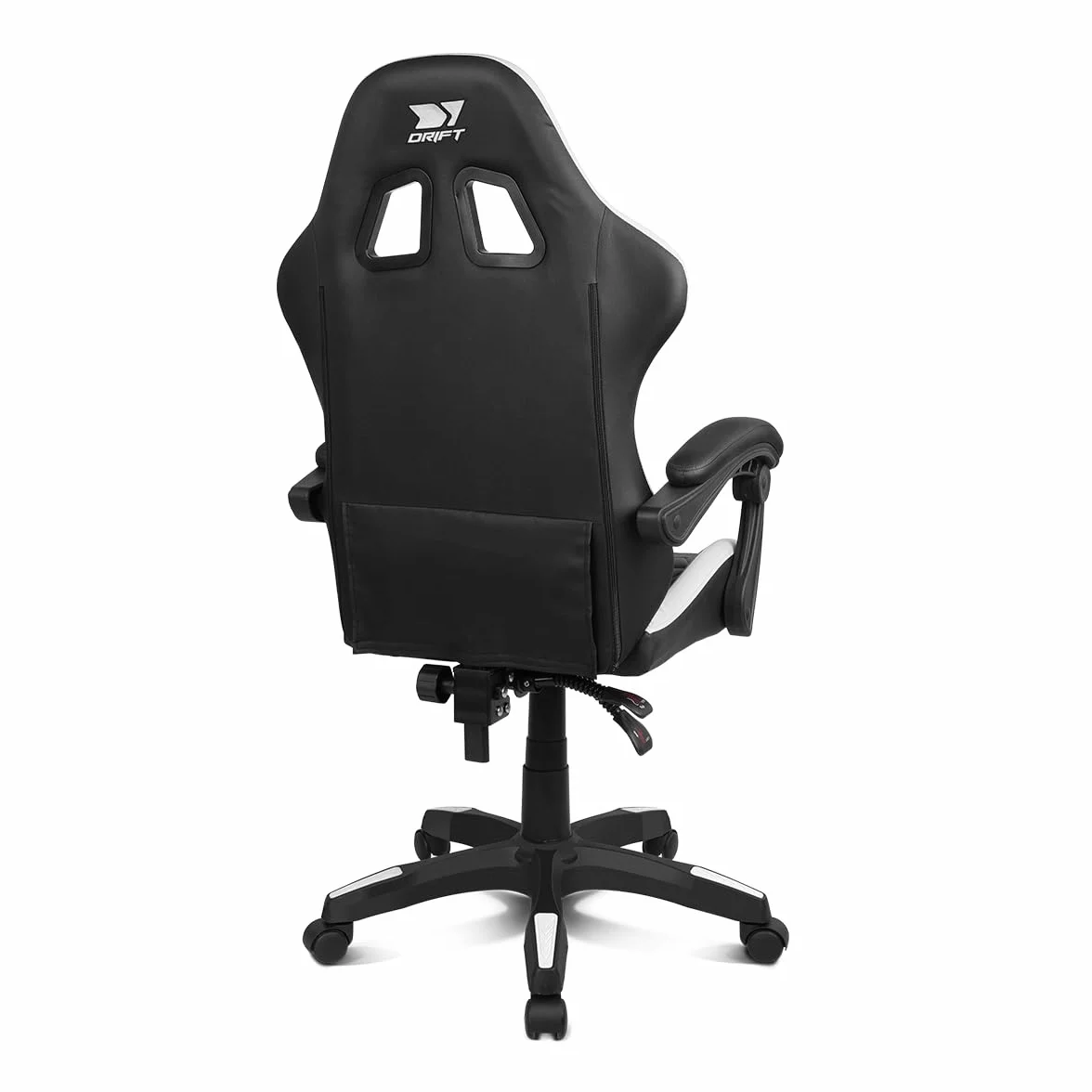 Drift Gaming DR35 Silla Profesional Polipiel Reposabrazos Acolchados Pistón Clase 3 Base Nylon Reforzada Negro/Blanco