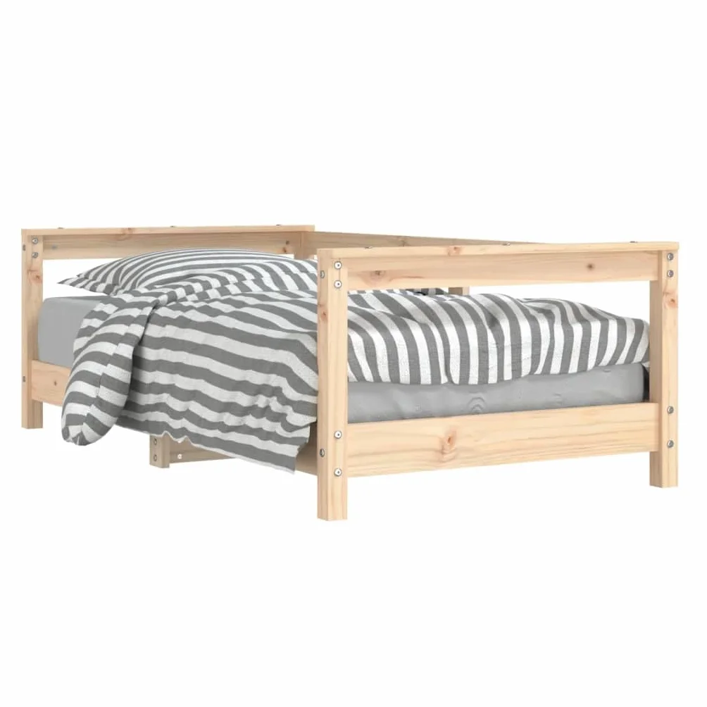 vidaXL Estructura de Cama para niños Madera Maciza de Pino 70x140 cm